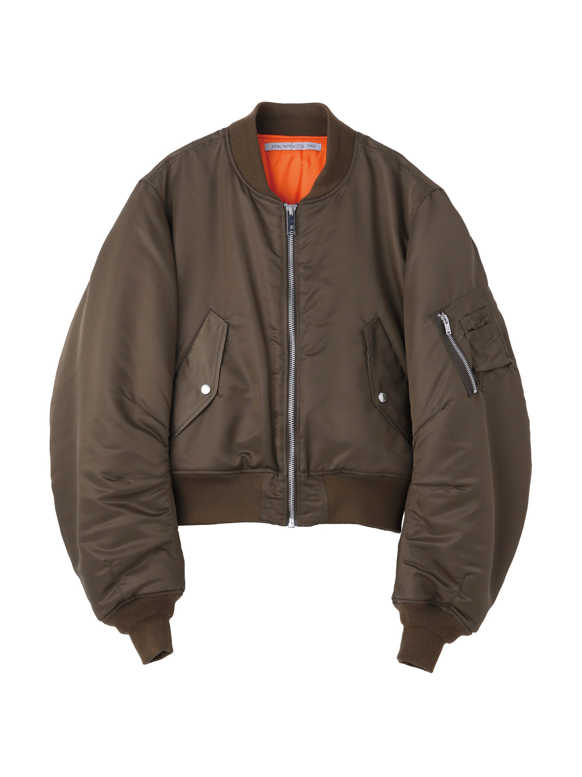NYLON MASSIVE ROUNDED SLEEVE BOMBER JACKET