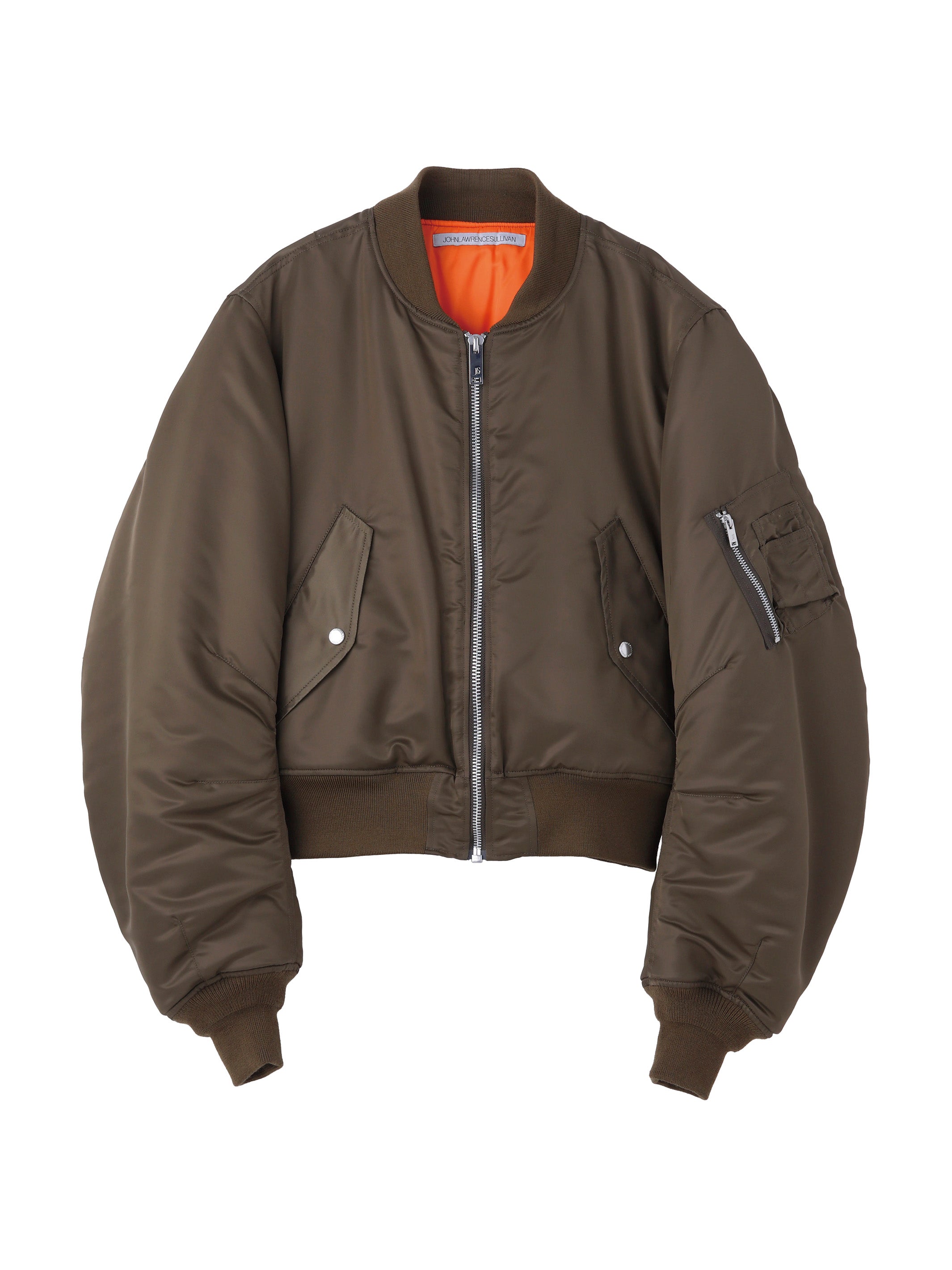 NYLON MASSIVE ROUNDED SLEEVE BOMBER JACKET