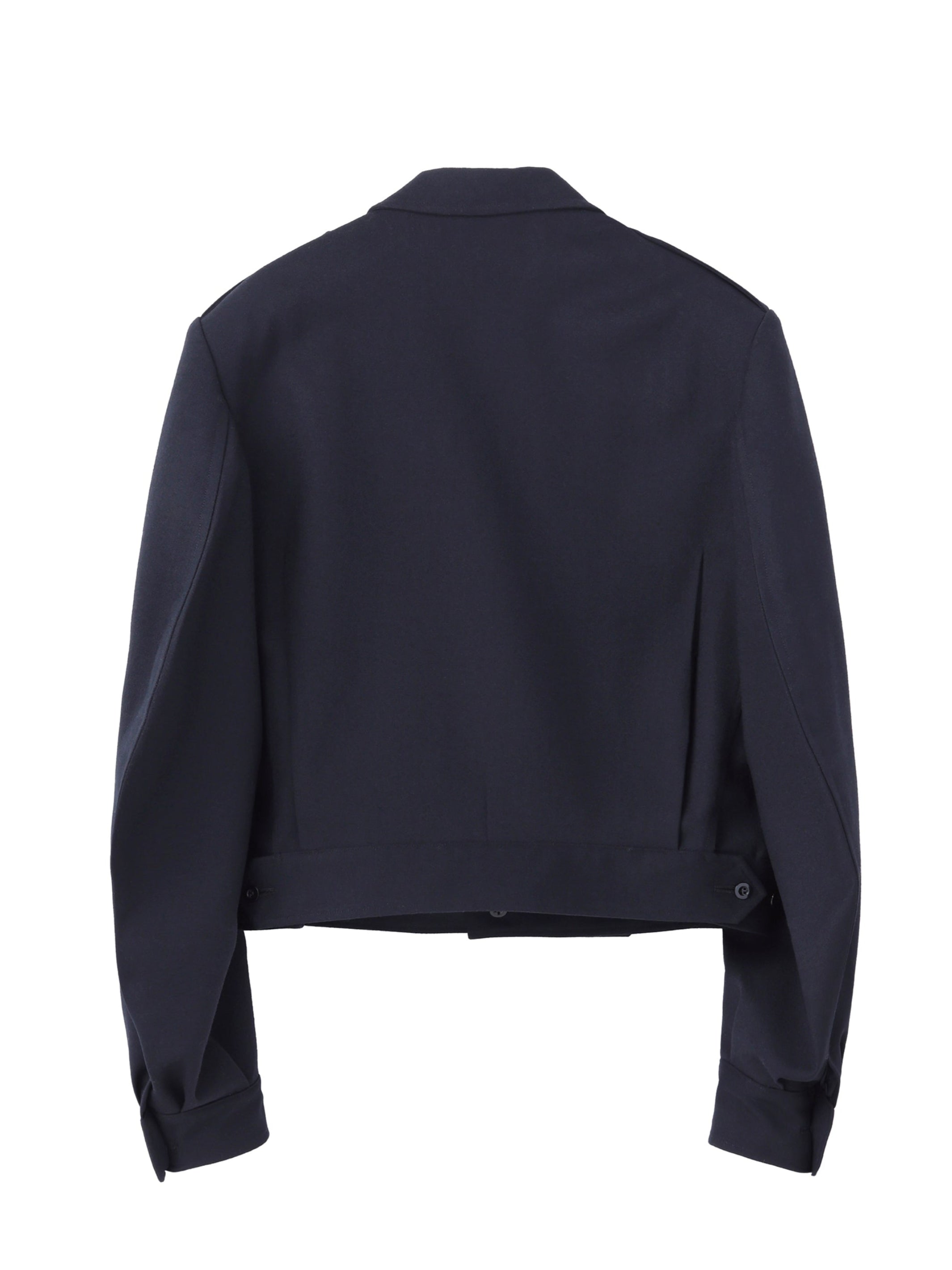 WOOL BARATHEA MASSIVE ROUNDED SLEEVE IKE JACKET