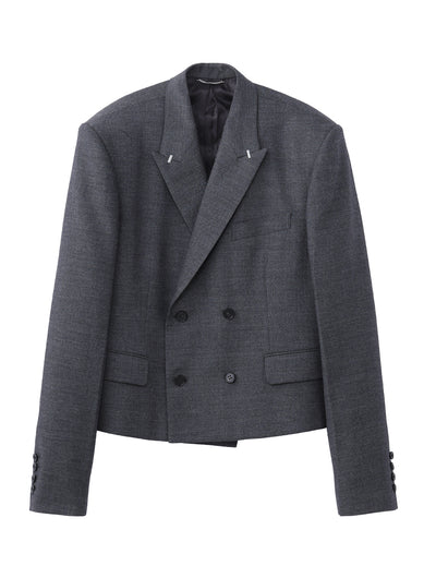 WOOL GABARDINE SPENCER JACKET