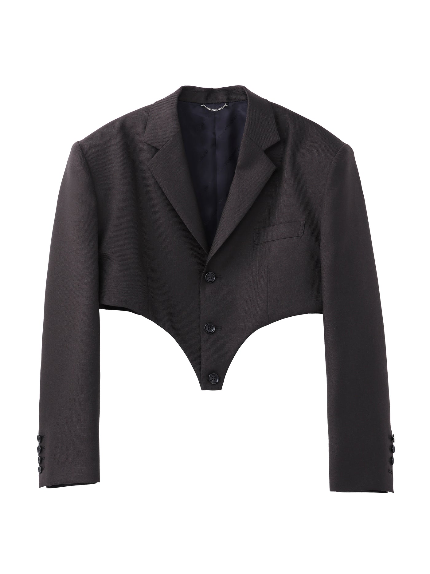 WOOL MOHAIR GABARDINE CUTTING JACKET