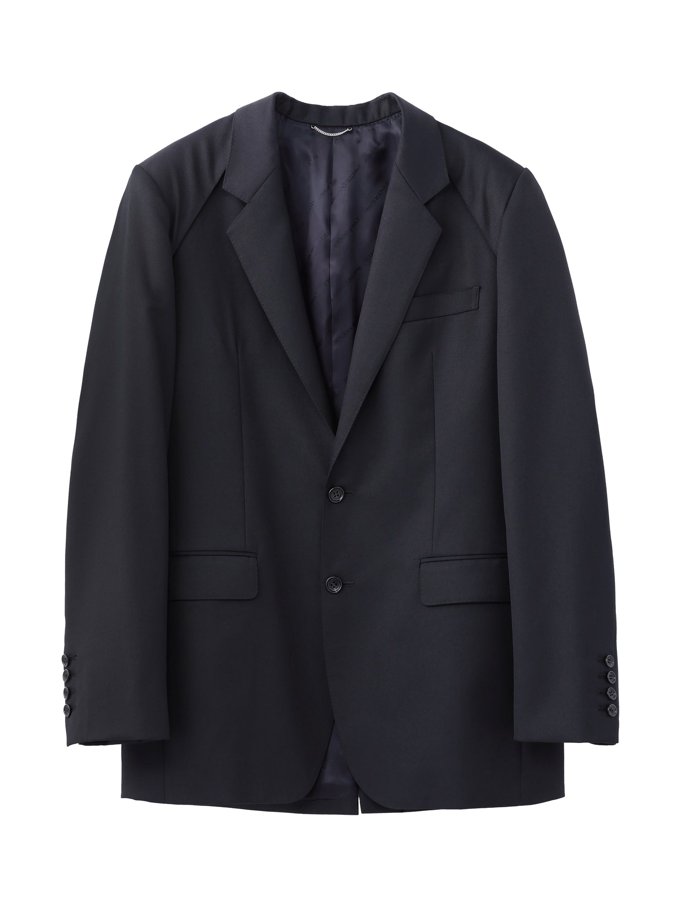 WOOL GABARDINE DETACHABLE SLEEVE JACKET