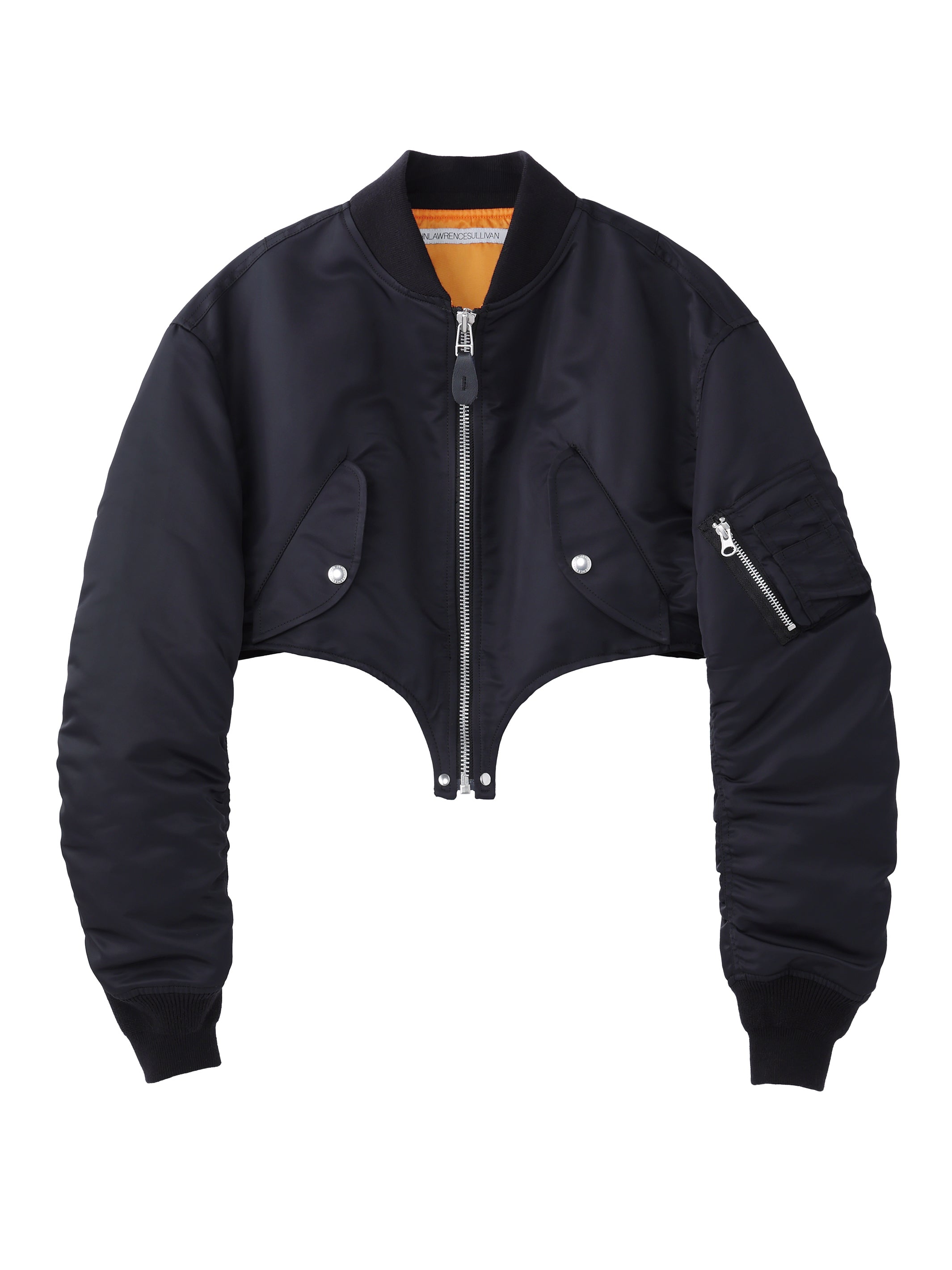 NYLON TWILL CUTTING BOMBER JACKET