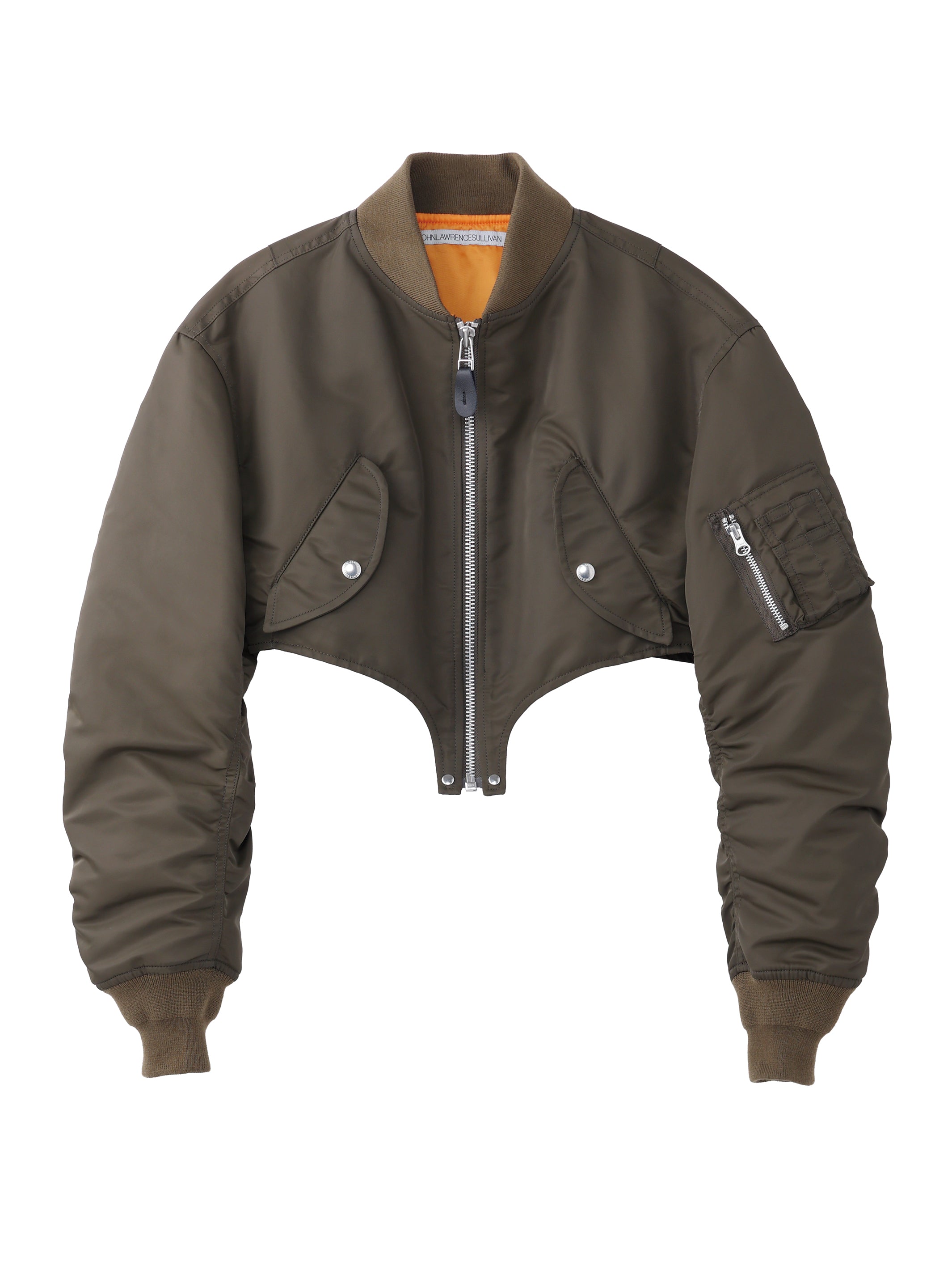 NYLON TWILL CUTTING BOMBER JACKET