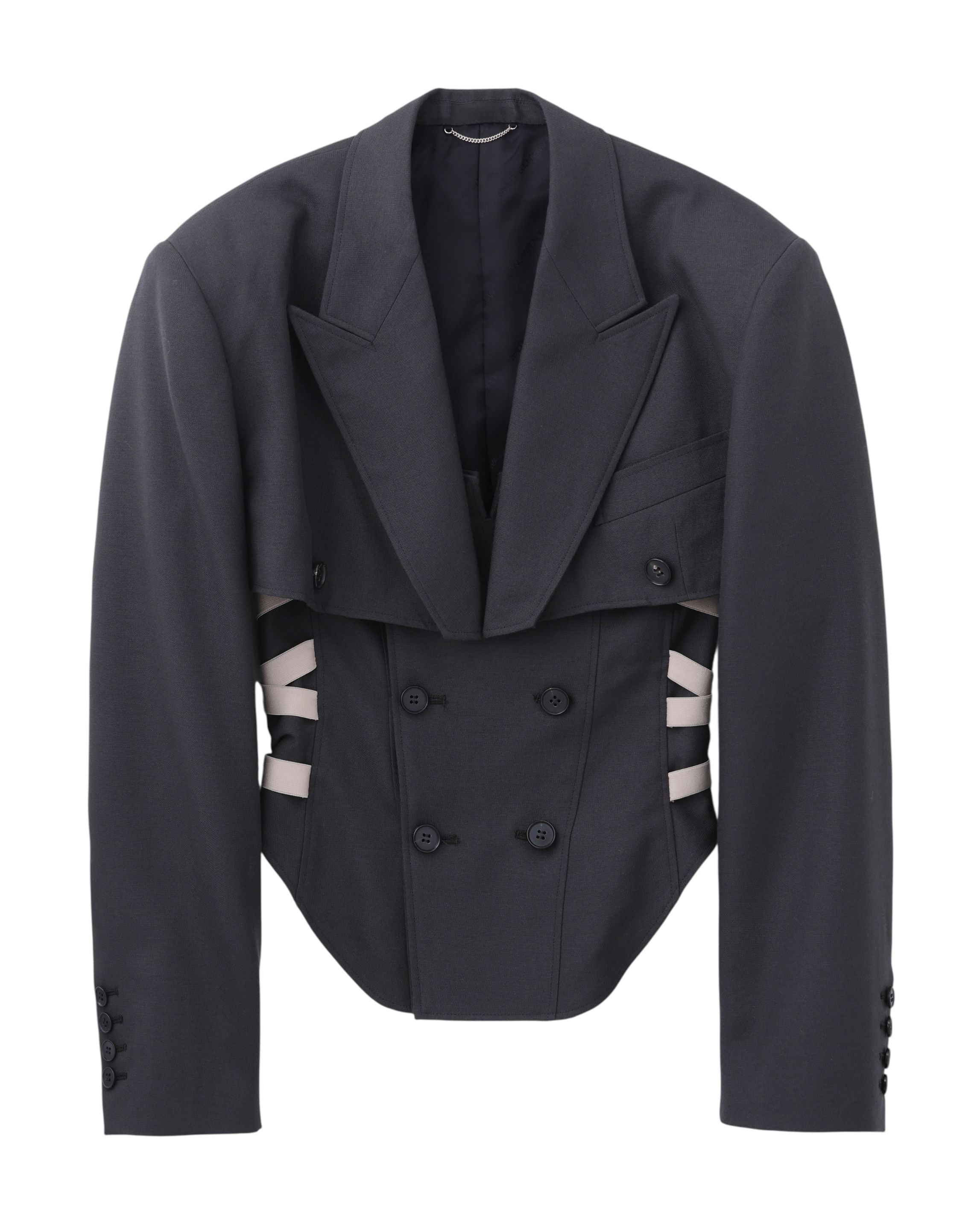 【3/20発売予定】WOOL DOBBY CORSET JACKET