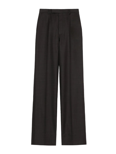 Pin-dot straight trousers