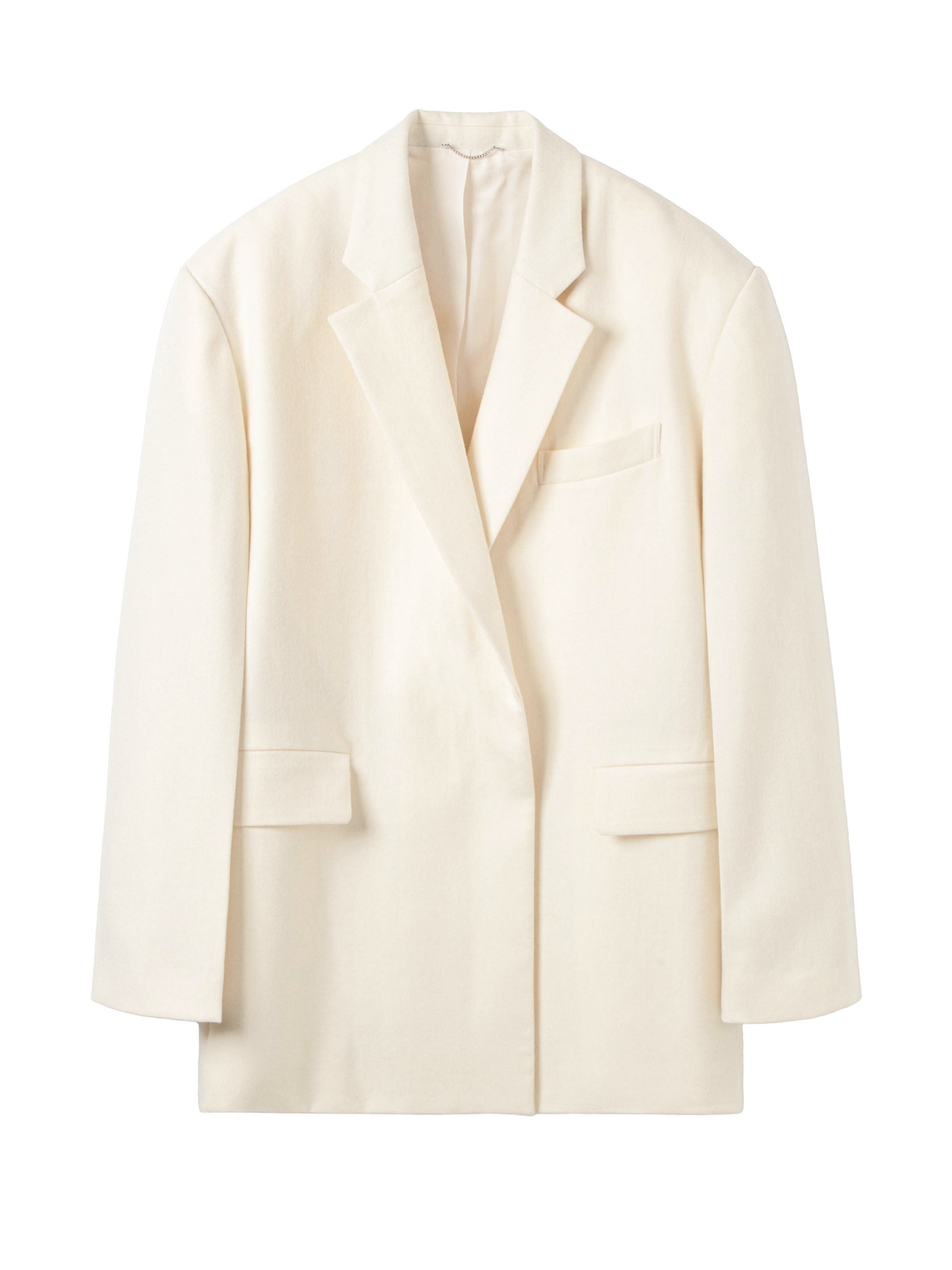 Wool FLANNEL FLY FRONT JACKET