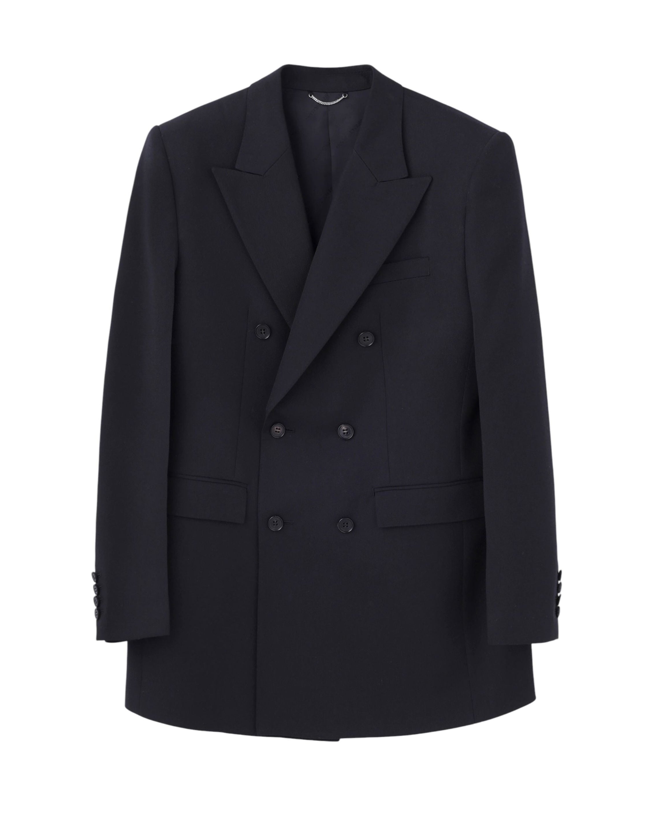 WOOL GABARDINE DOUBLE BREASTED JACKET