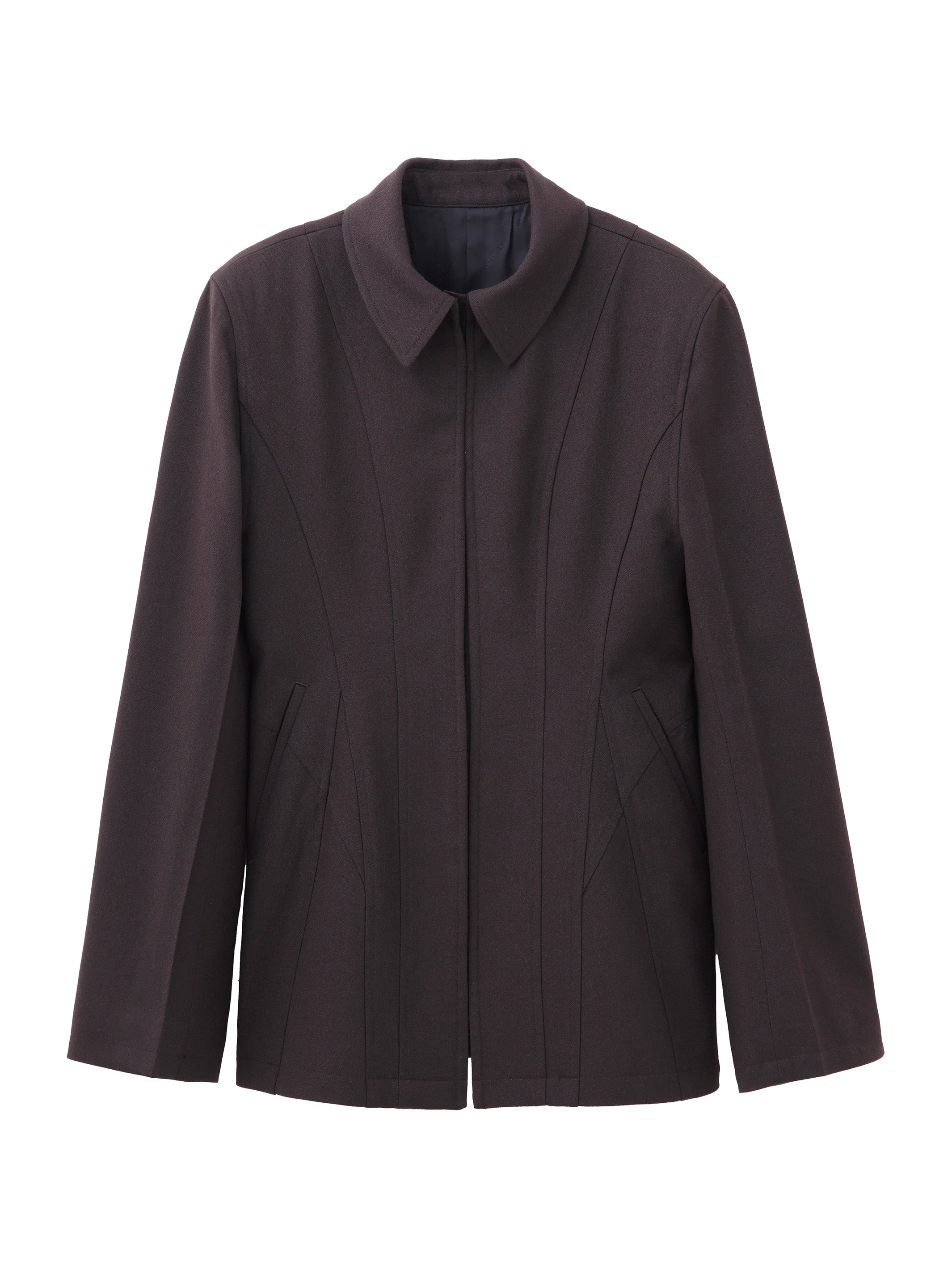 WOOL BARATHEA HOOK JACKET