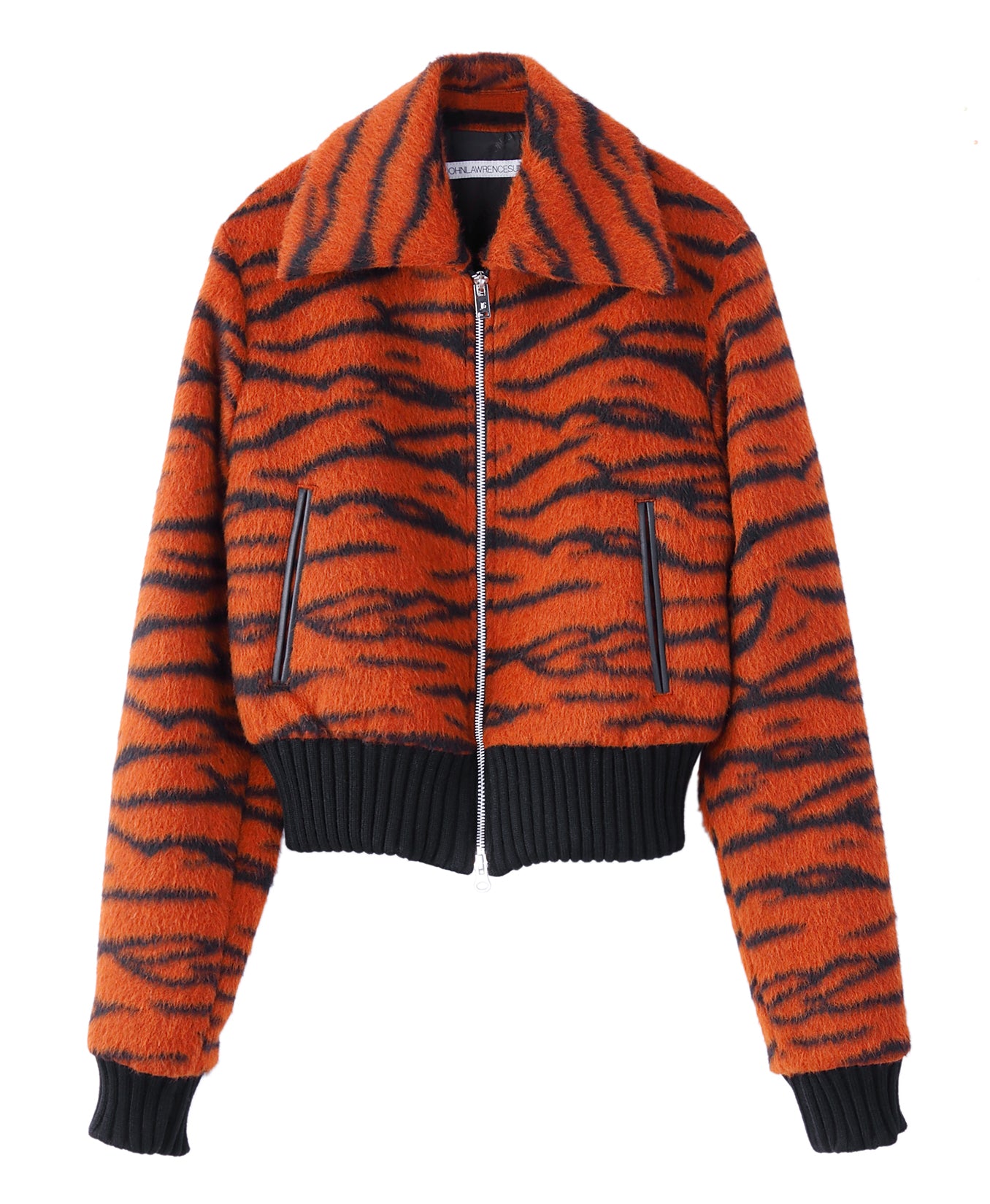 TIGER SHAGGY ZIP-UP JACKET