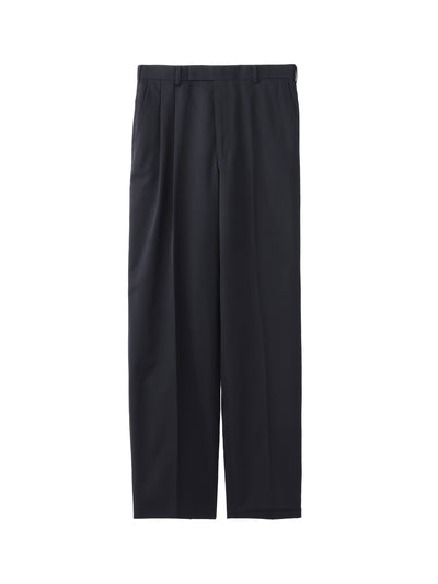 Wool Cotton Twill Asymmetry Trousers