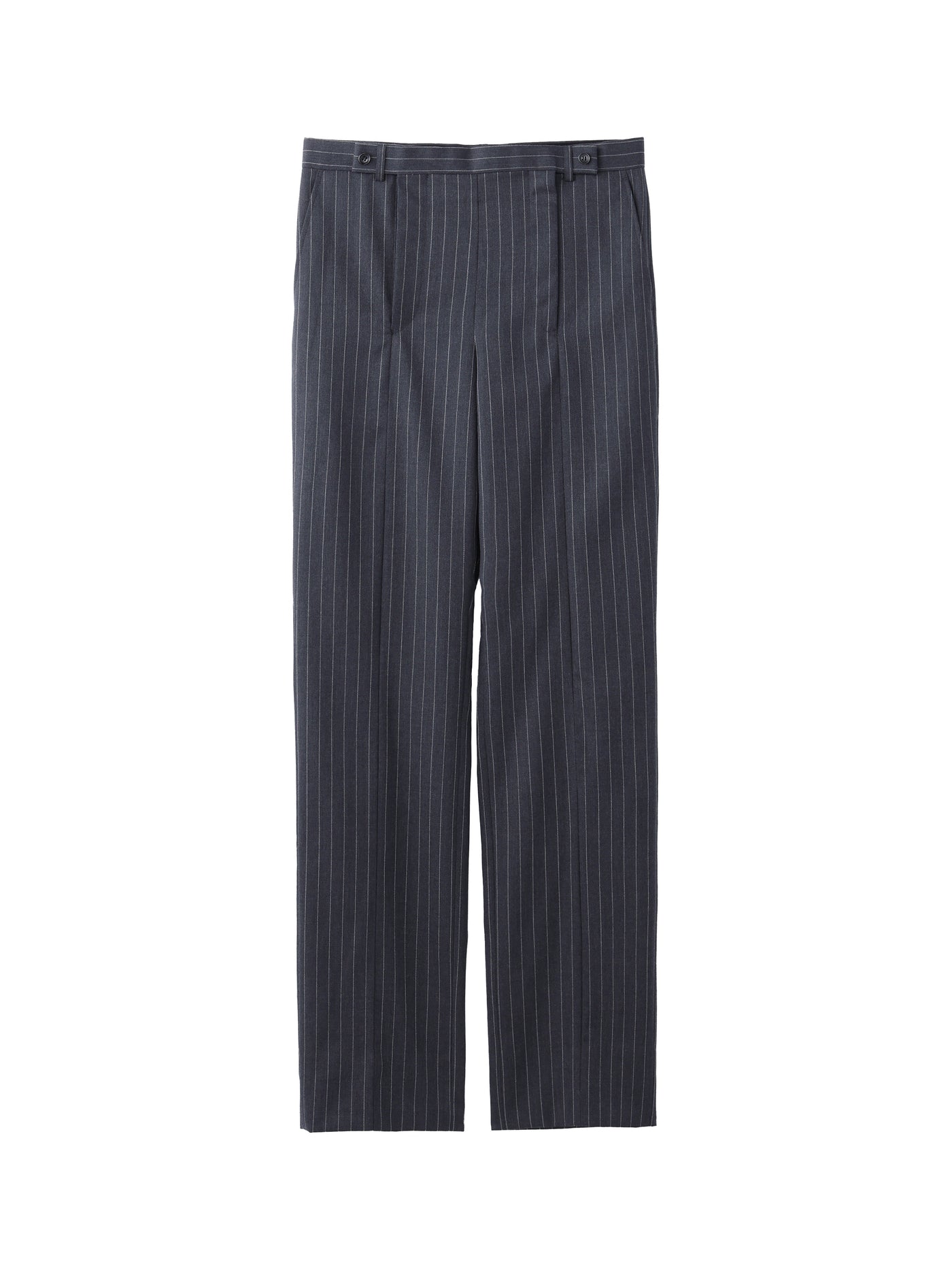 WOOL GABARDINE DOUBLE ZIPPERFLY TROUSERS