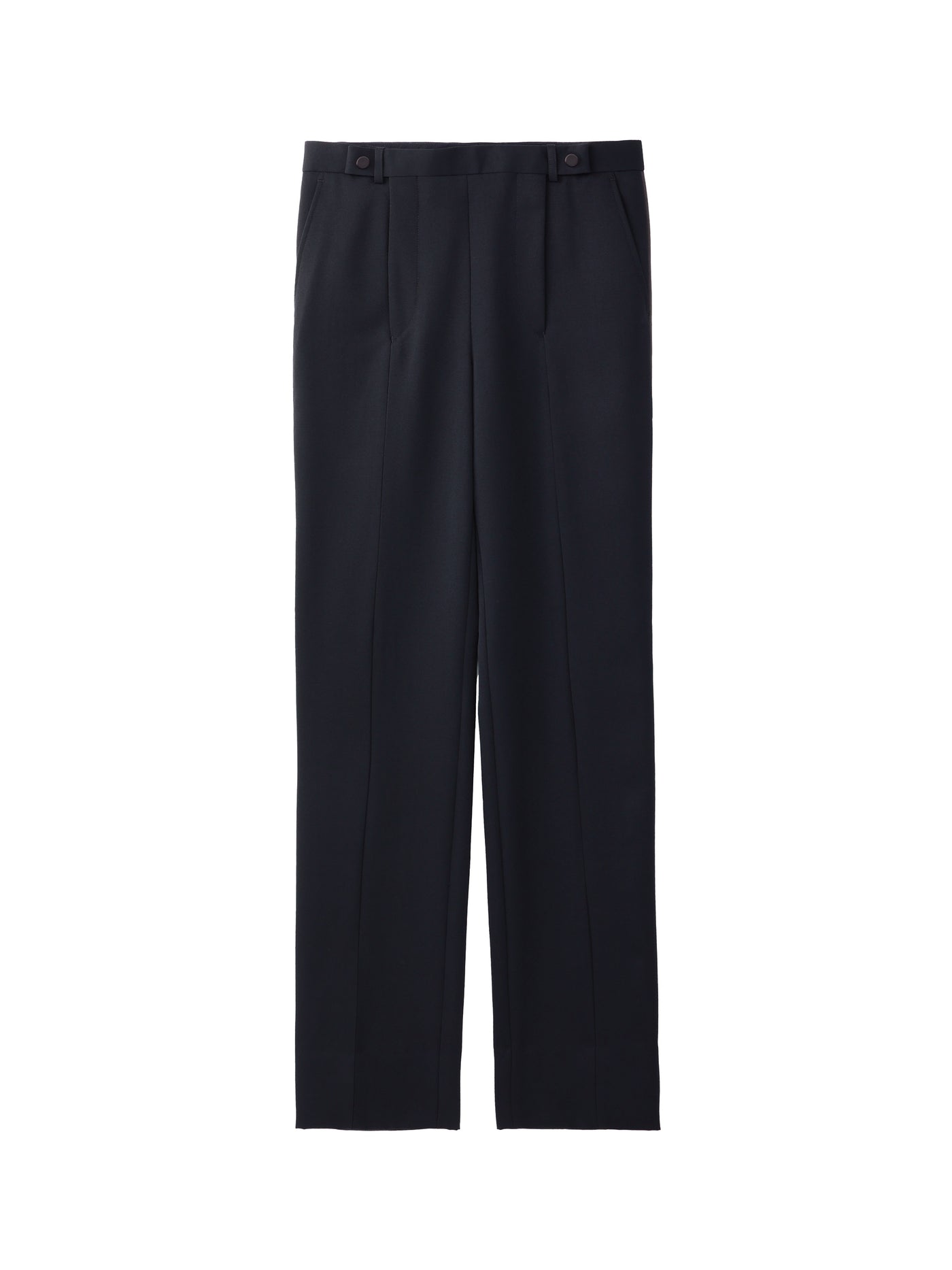 DOESKIN DOUBLE ZIPPERFLY SIDESTRIPE TROUSERS