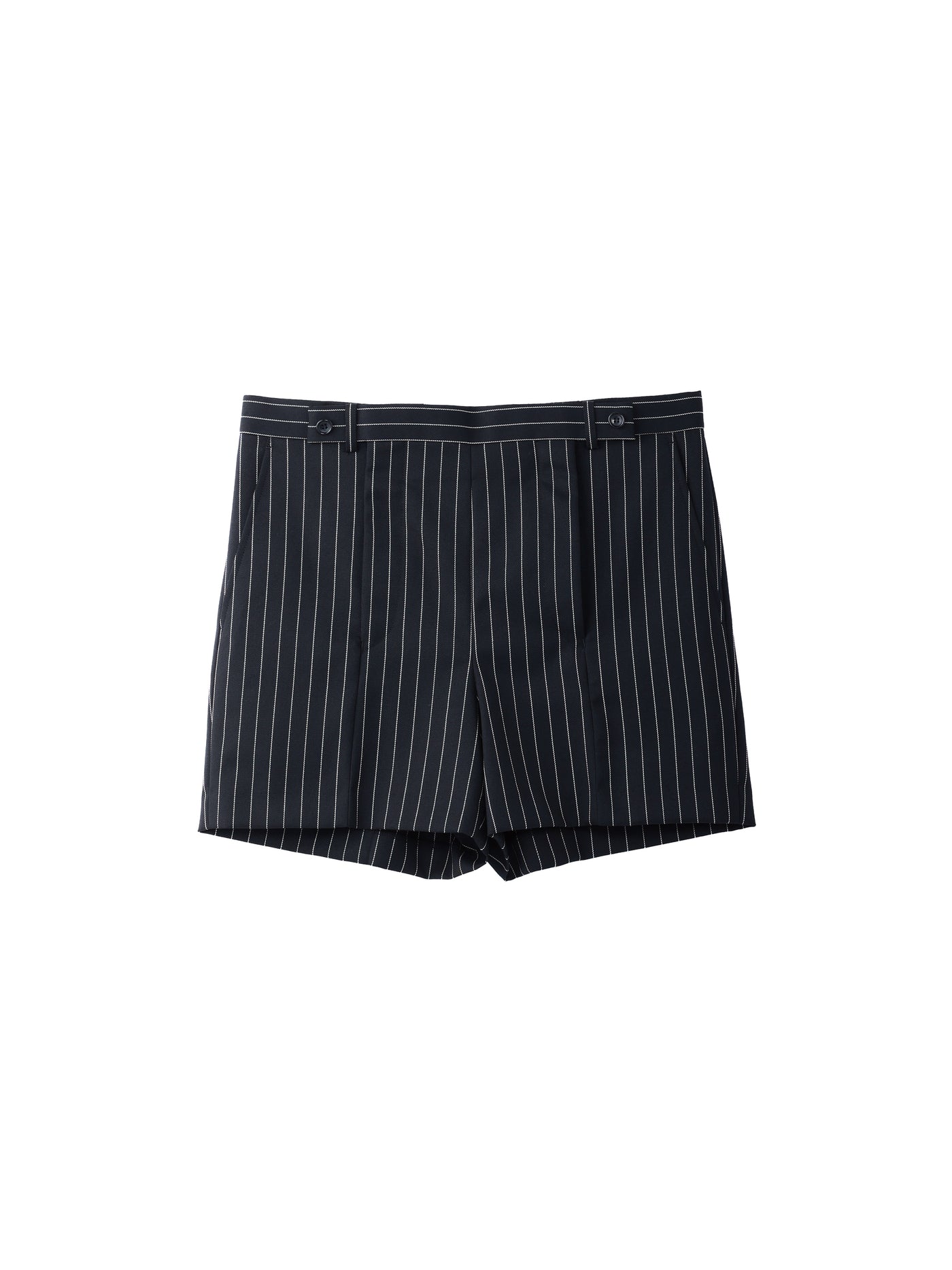 WOOL GABARDINE DOUBLE ZIPPERFLY SHORTS