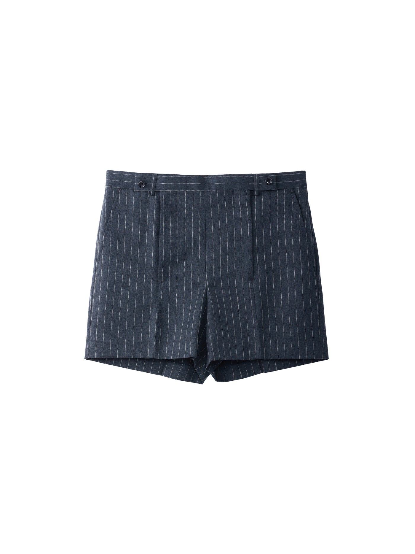 WOOL GABARDINE DOUBLE ZIPPERFLY SHORTS