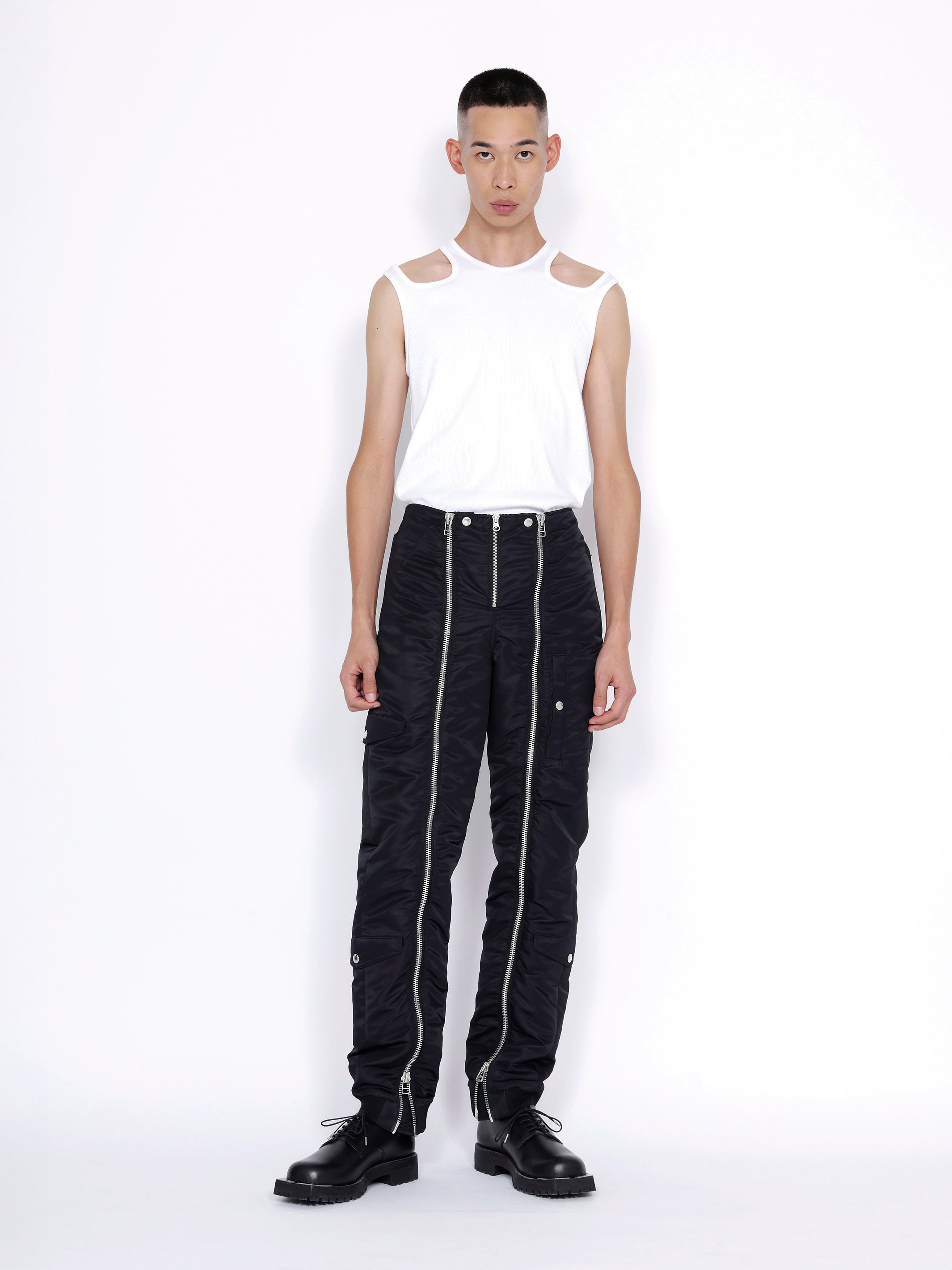 NYLON TWILL BOMBER PANTS