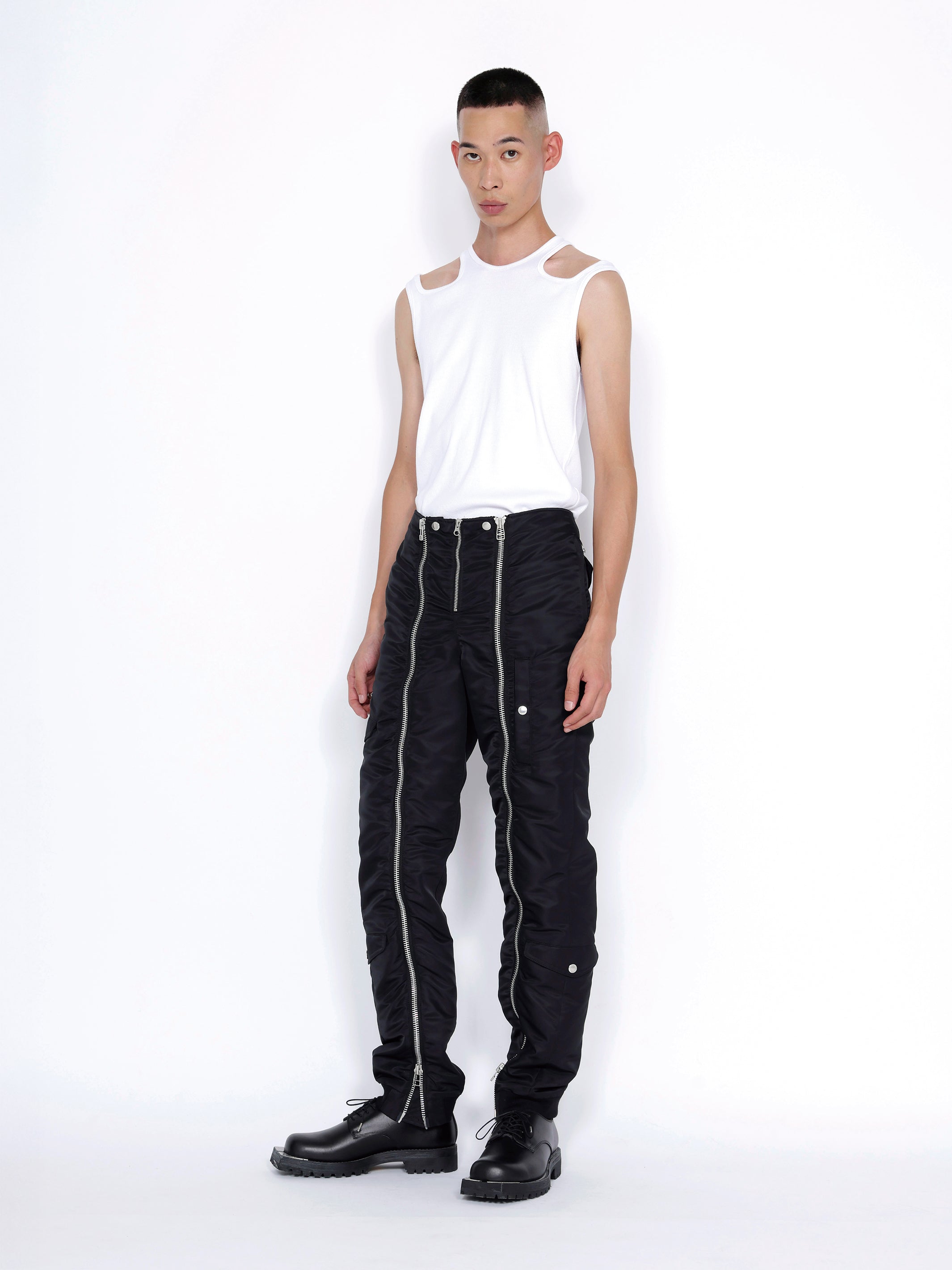 NYLON TWILL BOMBER PANTS
