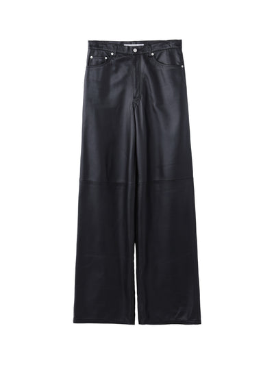 Leather Wide Pants