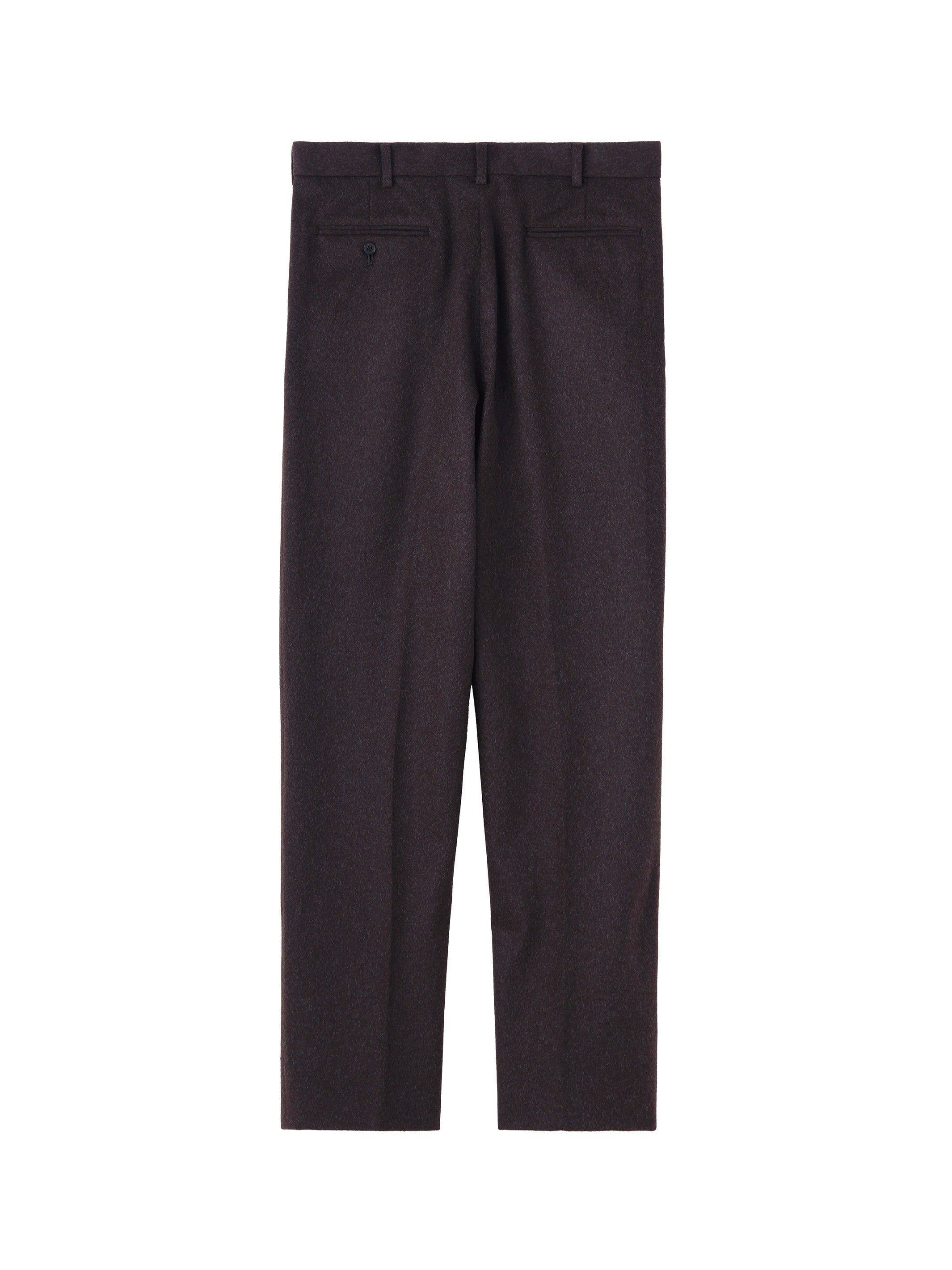 WOOL TUCKED TROUSERS