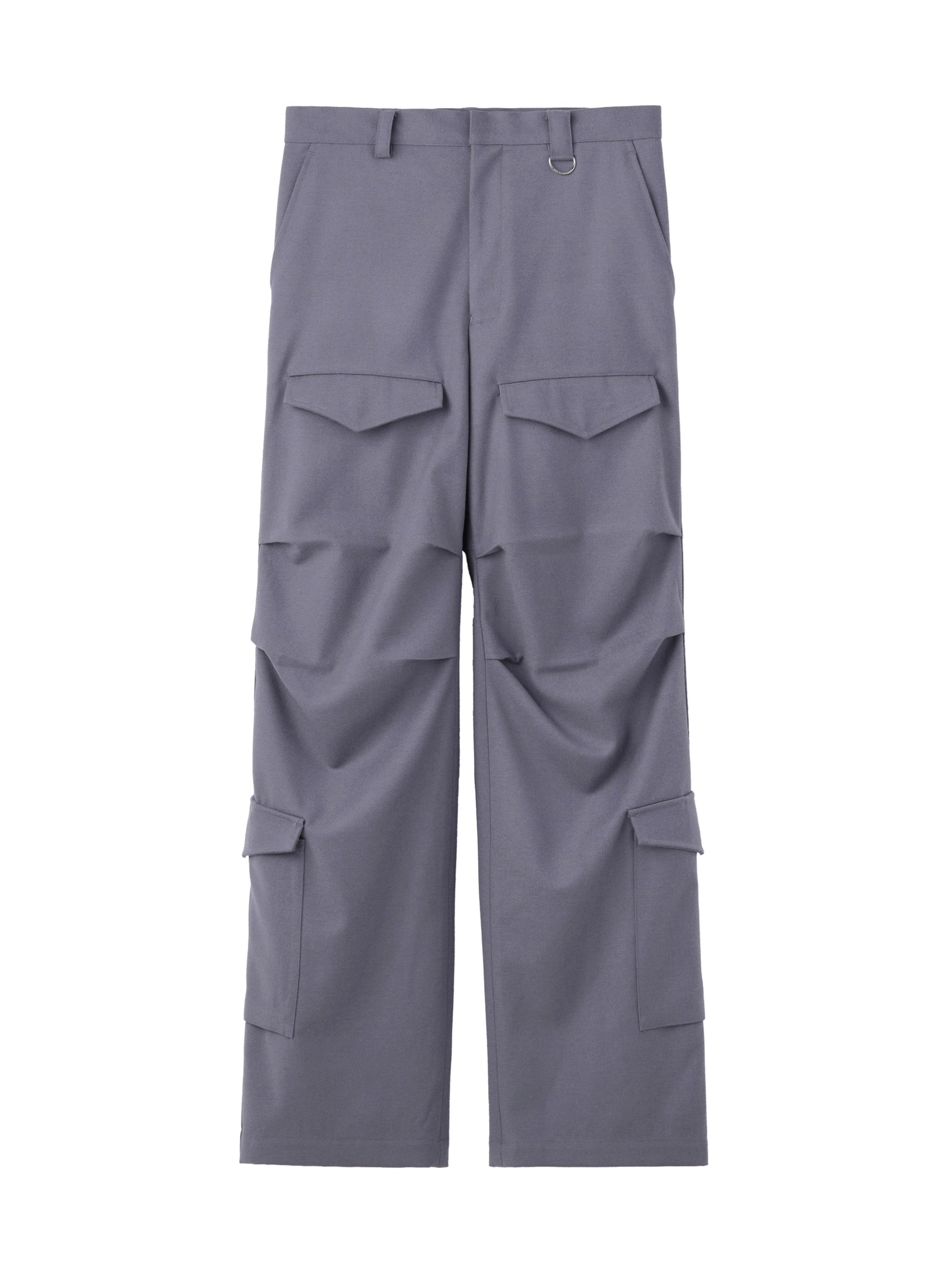 WOOL BARATHEA CARGO PANTS