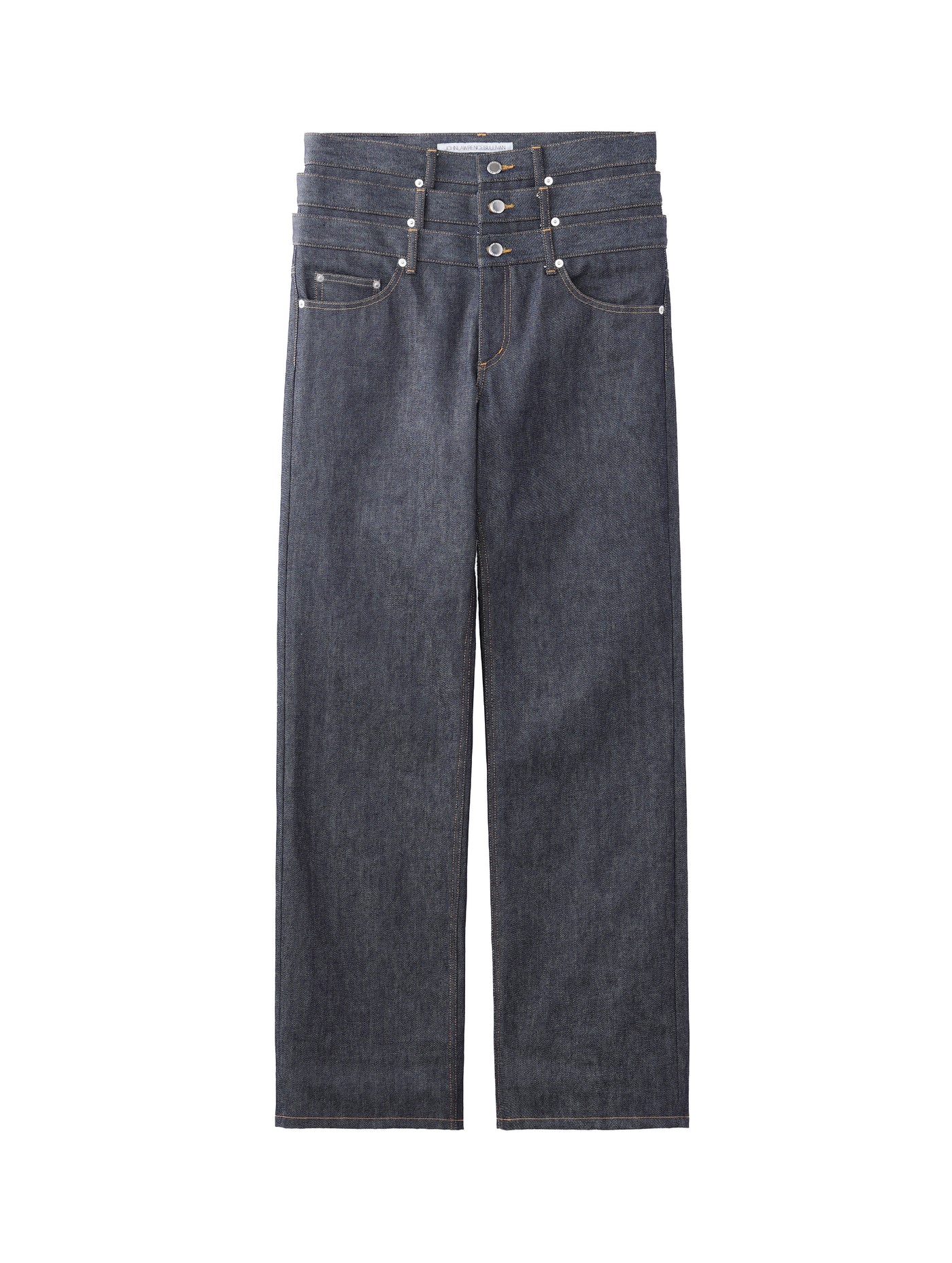 Rigid Denim Triple Stacked Pants