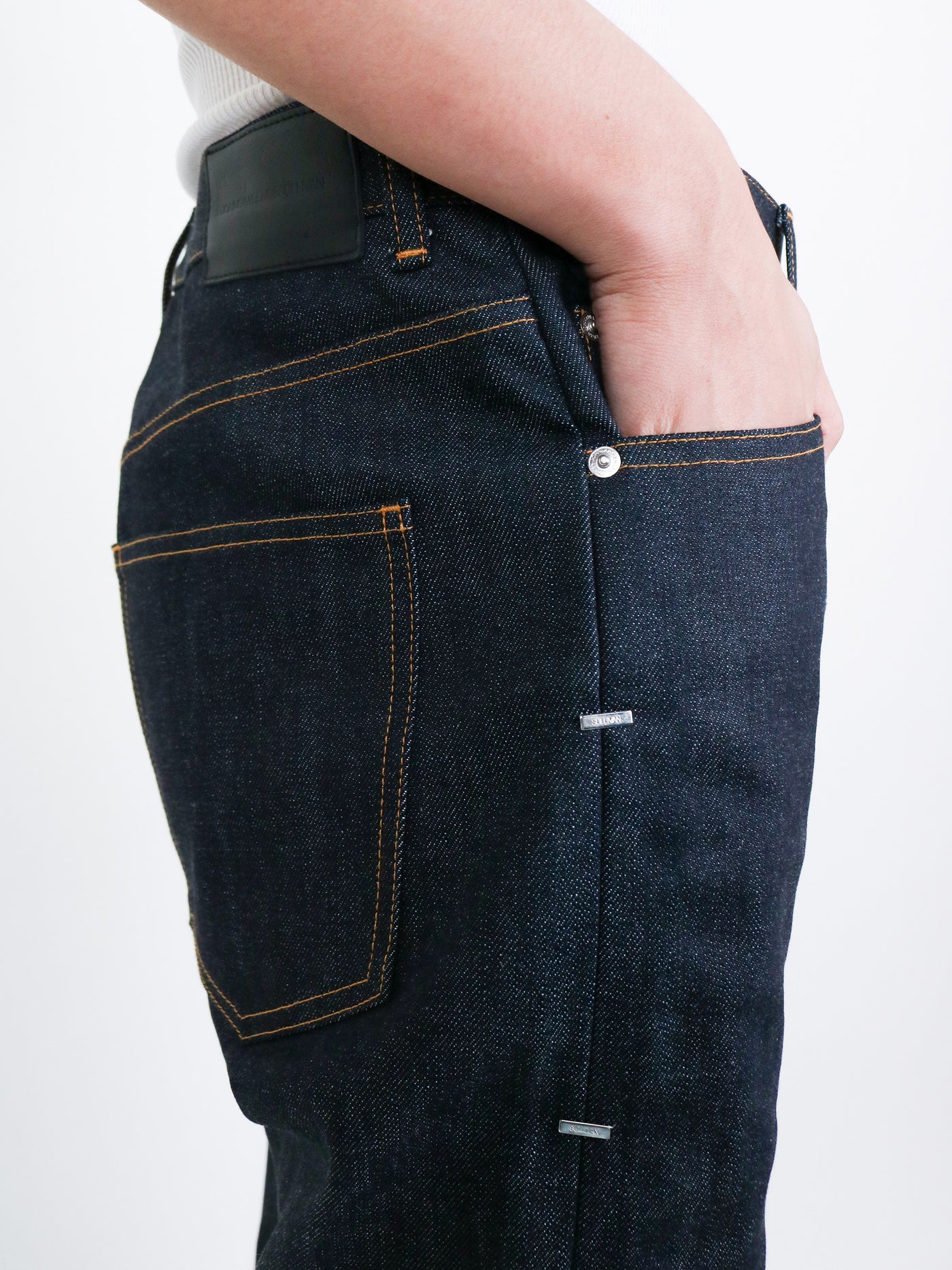 Rigid Denim Metal LINE PANTS