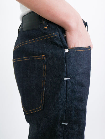 RIGID DENIM METAL LINE PANTS