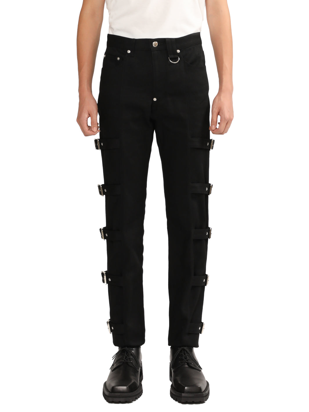 Rigid denim bondage pants – JOHN LAWRENCE SULLIVAN