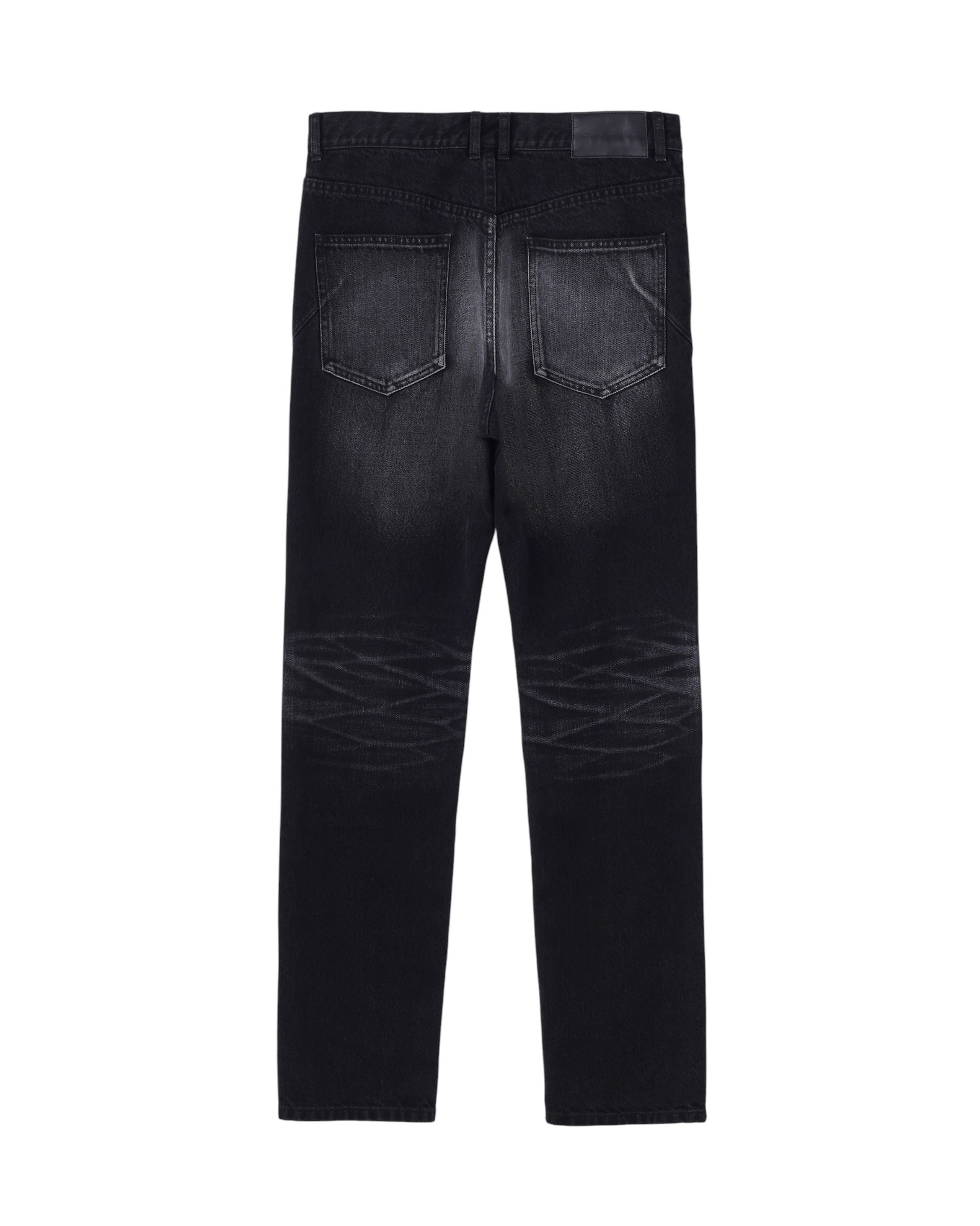 JOHN LAWRENCE SULLIVAN スキニーデニム ブラック WASHED DENIM SKINNY PANTS