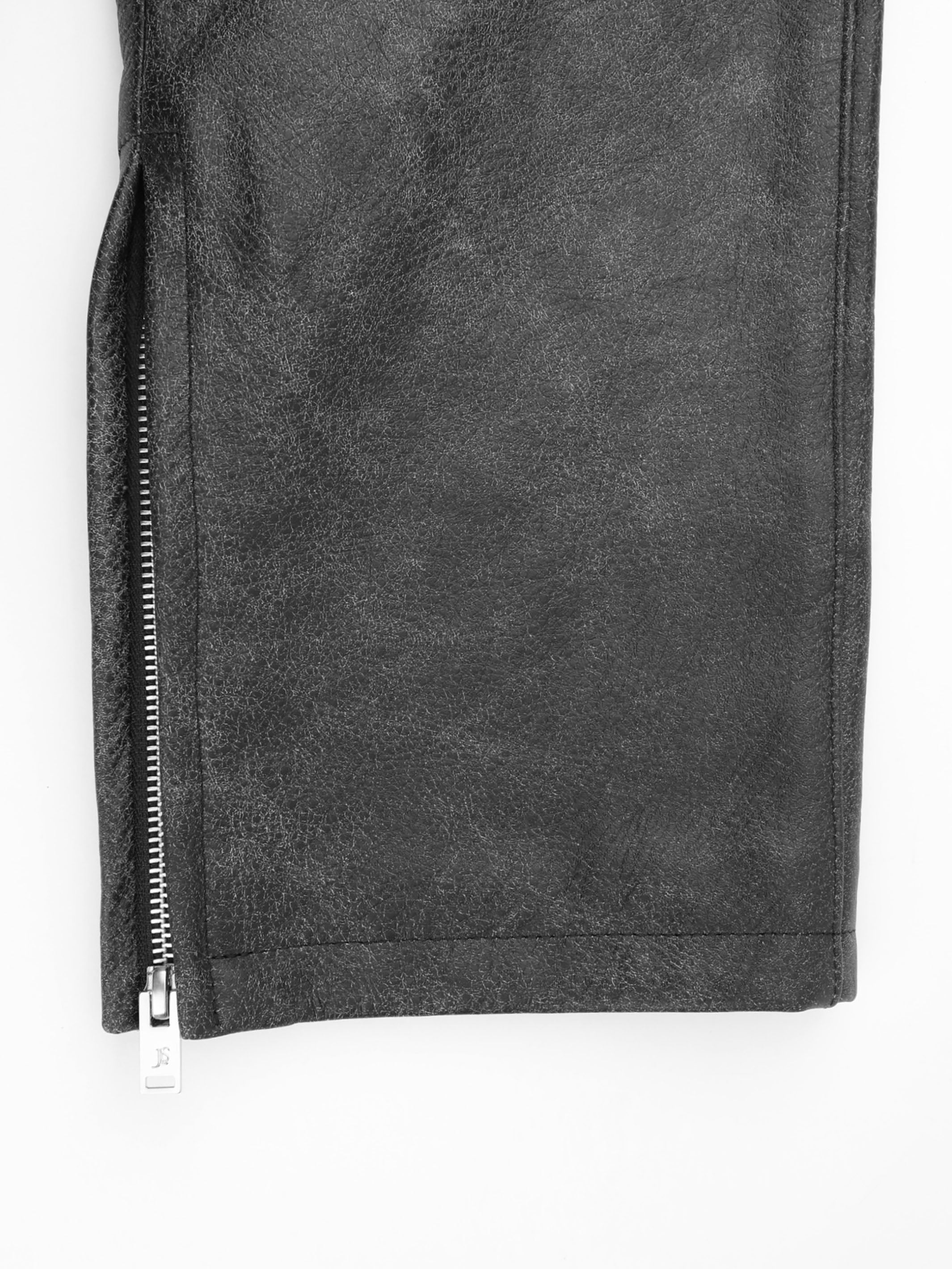 LEATHER BIKER PANTS