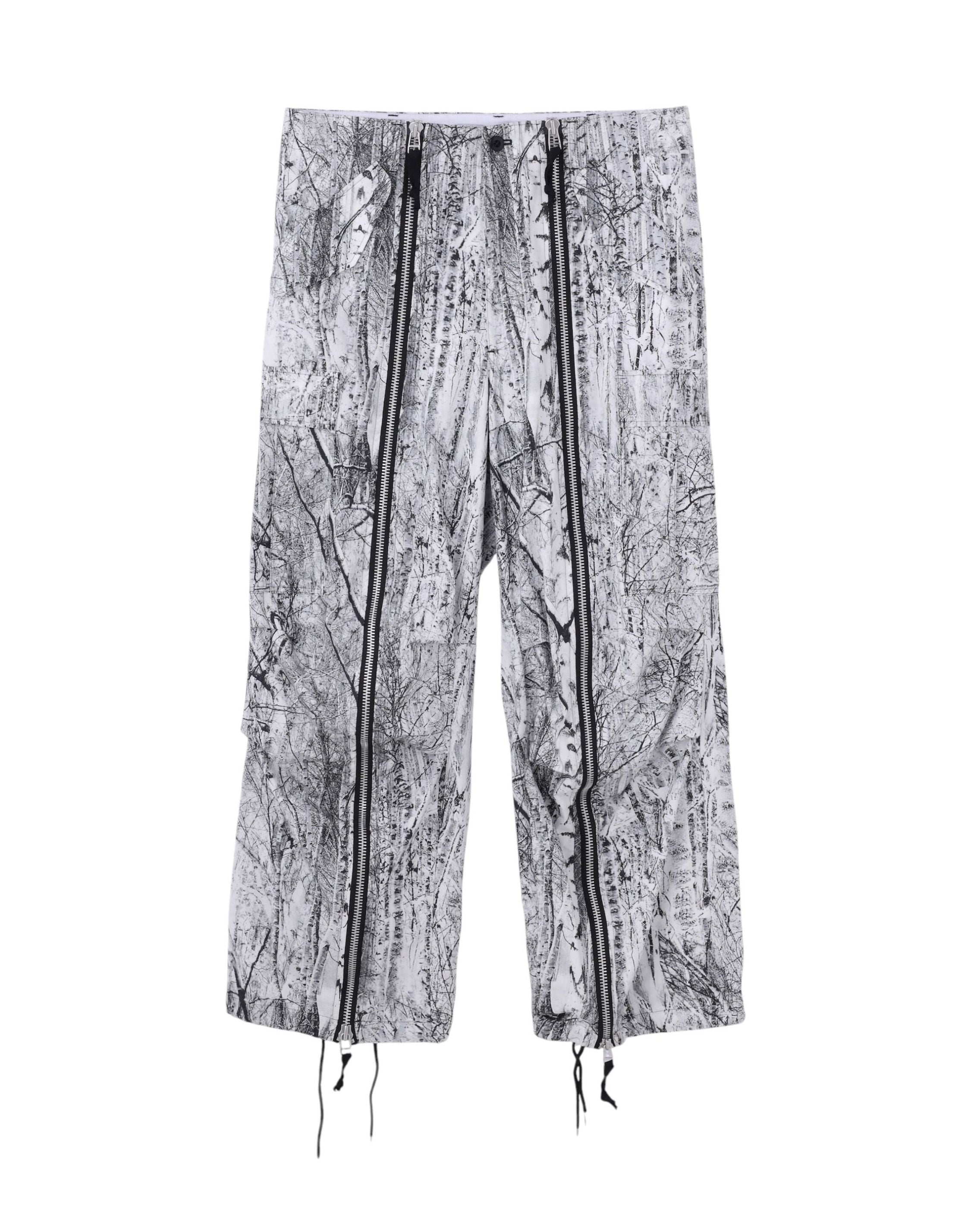 TREE CAMO ZIPPED CARGO PANTS
