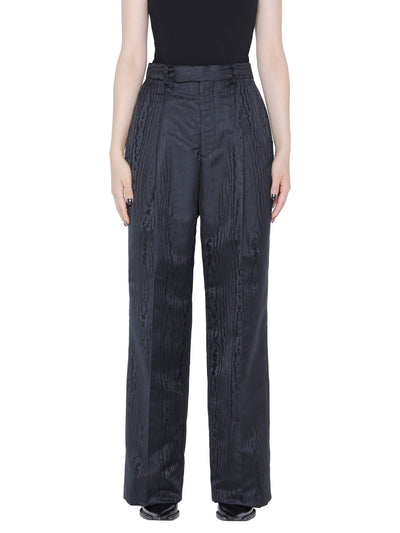 Moire Jacquard Tapered Trousers