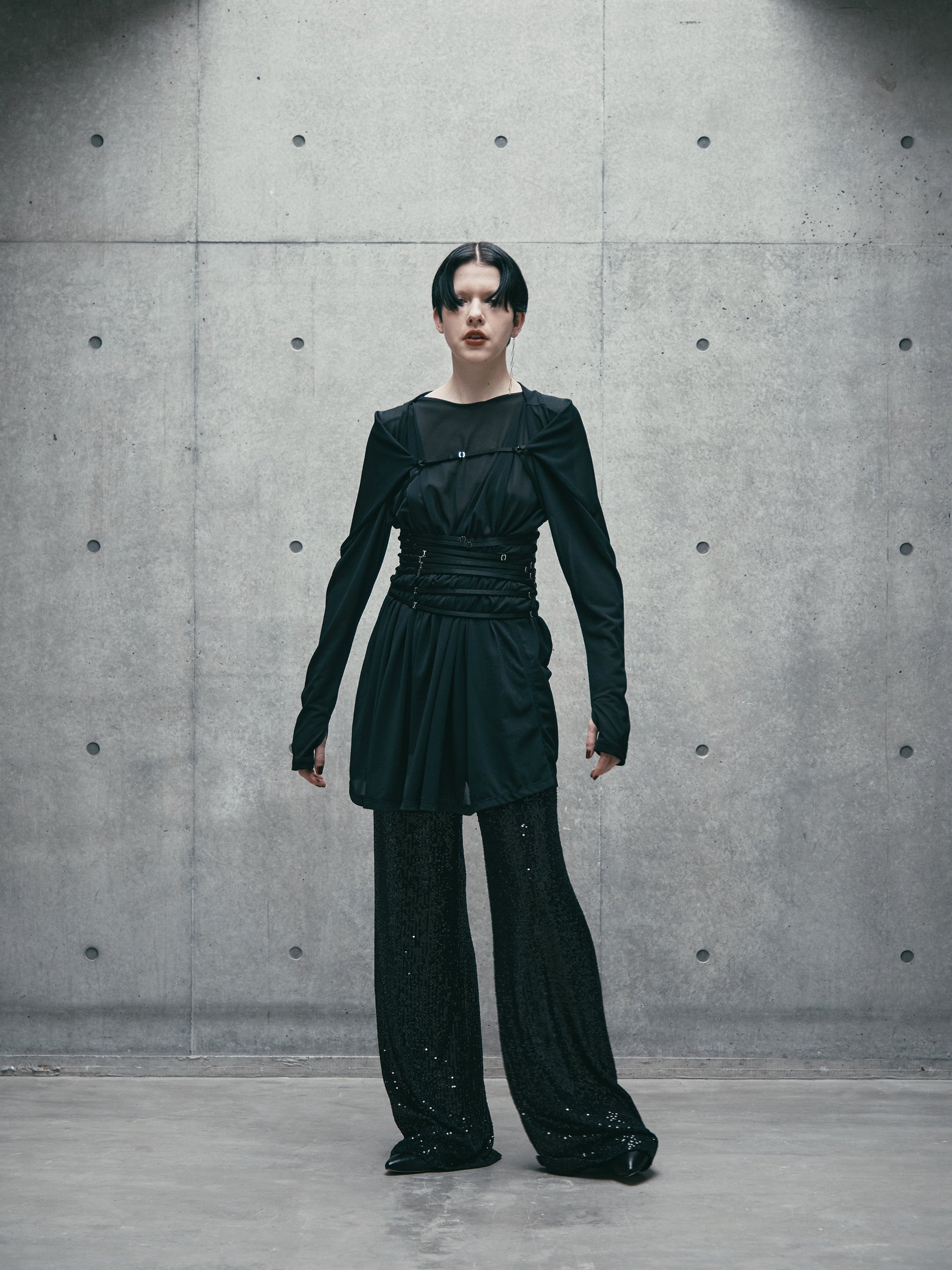 SPANGLE WIDE PANTS