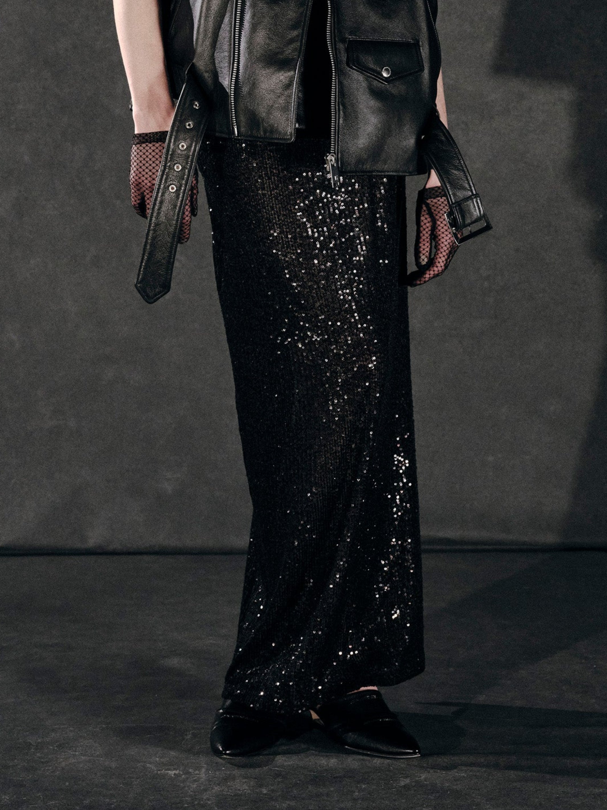 Spangle Long Skirt