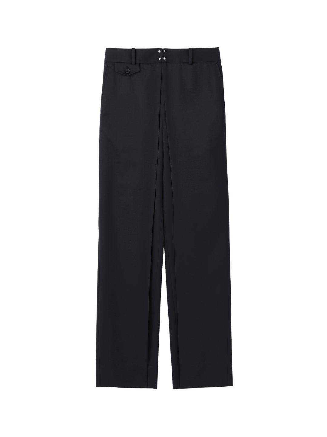 WOOL GABARDINE FOLDED WIDE TROUSERS – JOHN LAWRENCE SULLIVAN