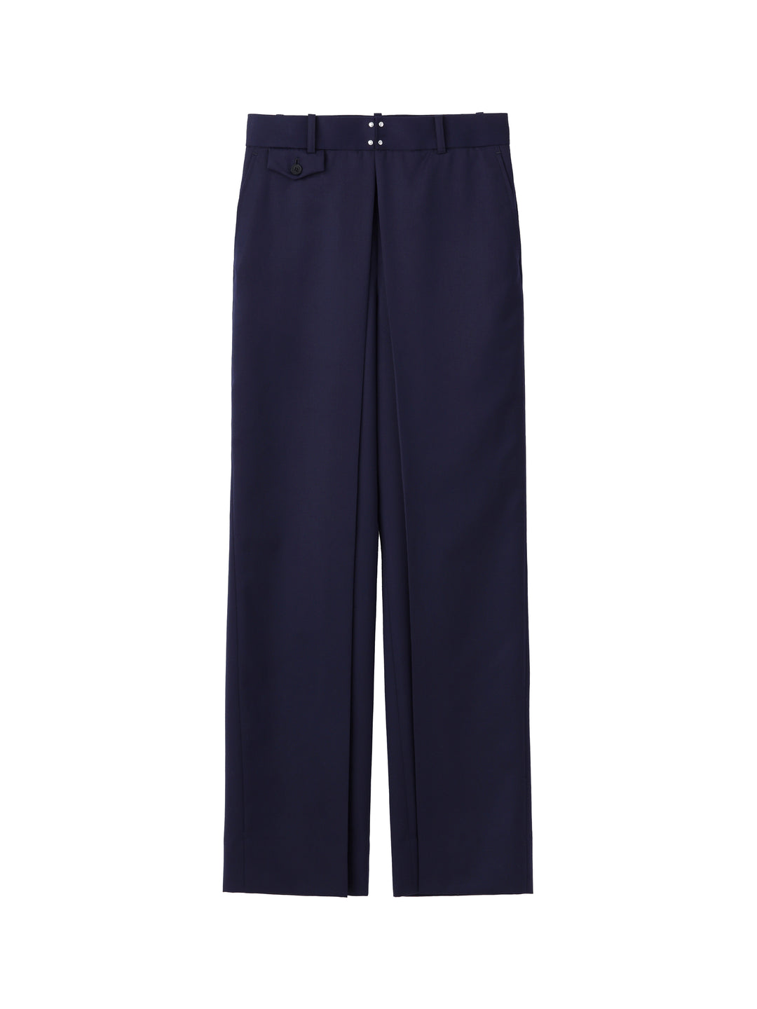 WOOL GABARDINE FOLDED WIDE TROUSERS – JOHN LAWRENCE SULLIVAN WOOL GABARDINE FOLDED WIDE TROUSERS – JOHN LAWRENCE SULLIVAN