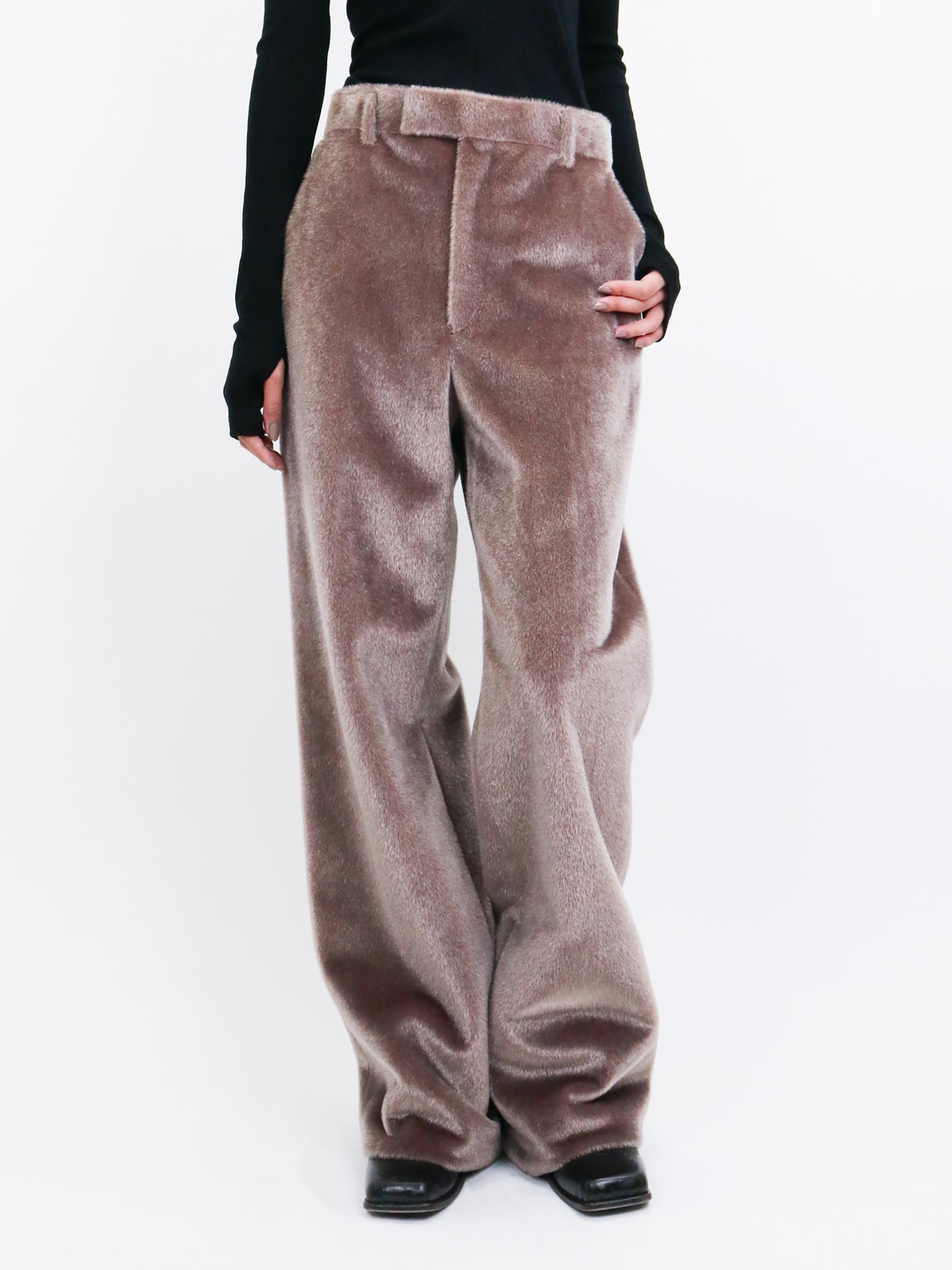 SHAGGY WIDE TROUSERS