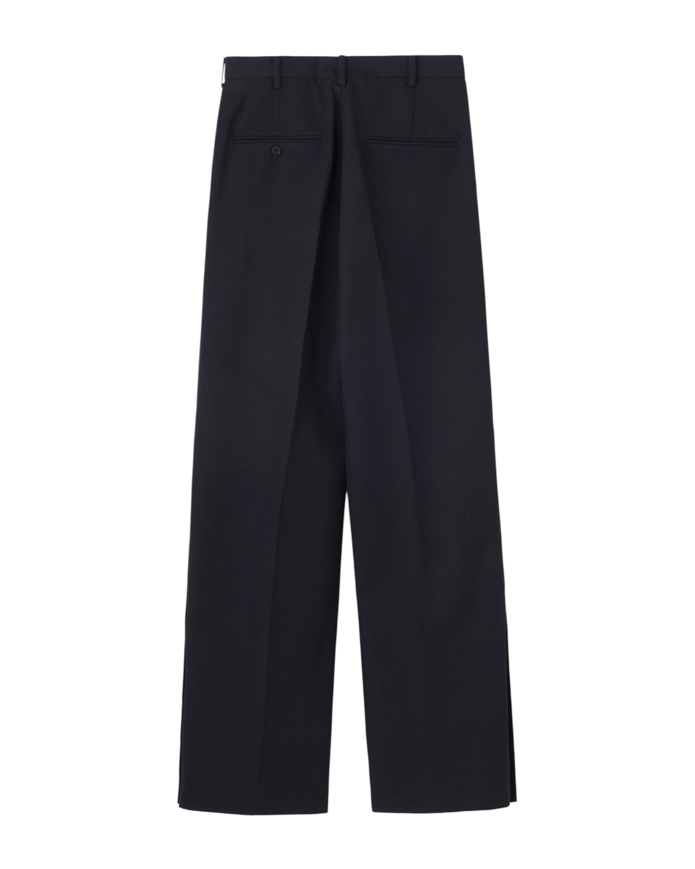WOOL GABARDINE SLIT TROUSERS