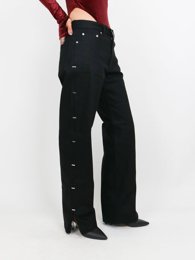 RIGID DENIM METAL LINE PANTS