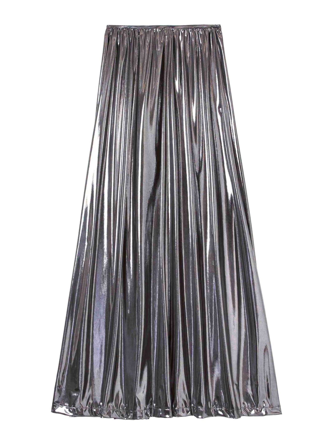 Metallic jersey outlet skirt