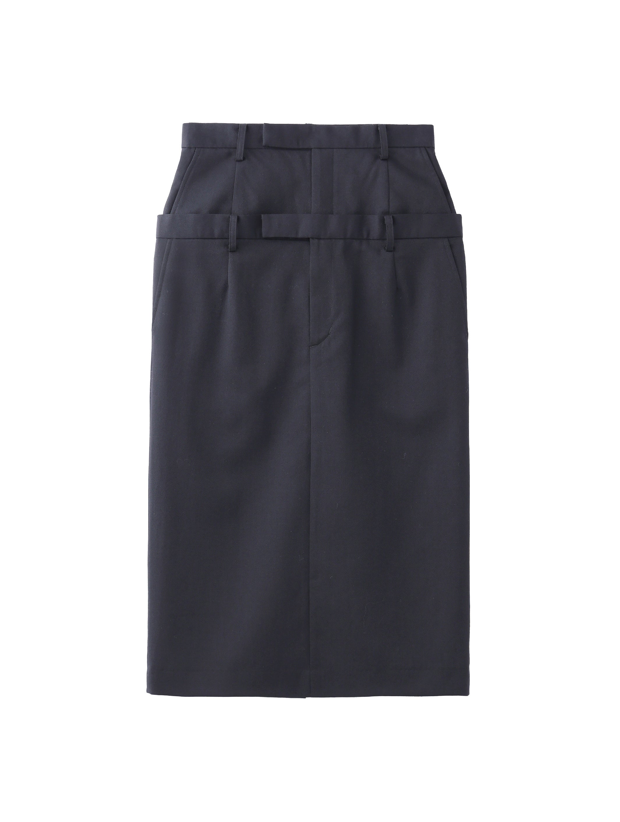 Wool Stacked Skirt