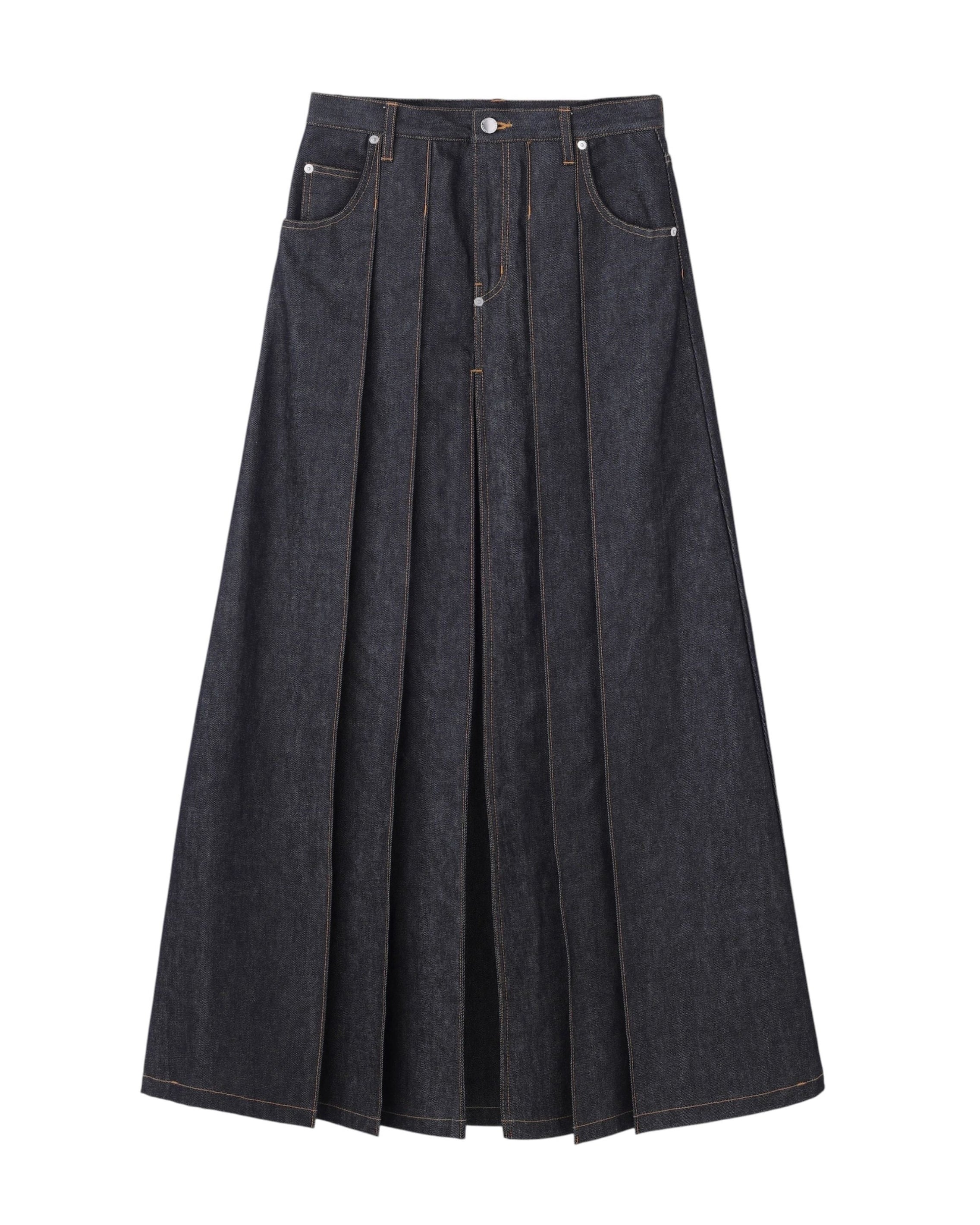 RIGID DENIM HAKAMA SKIRT