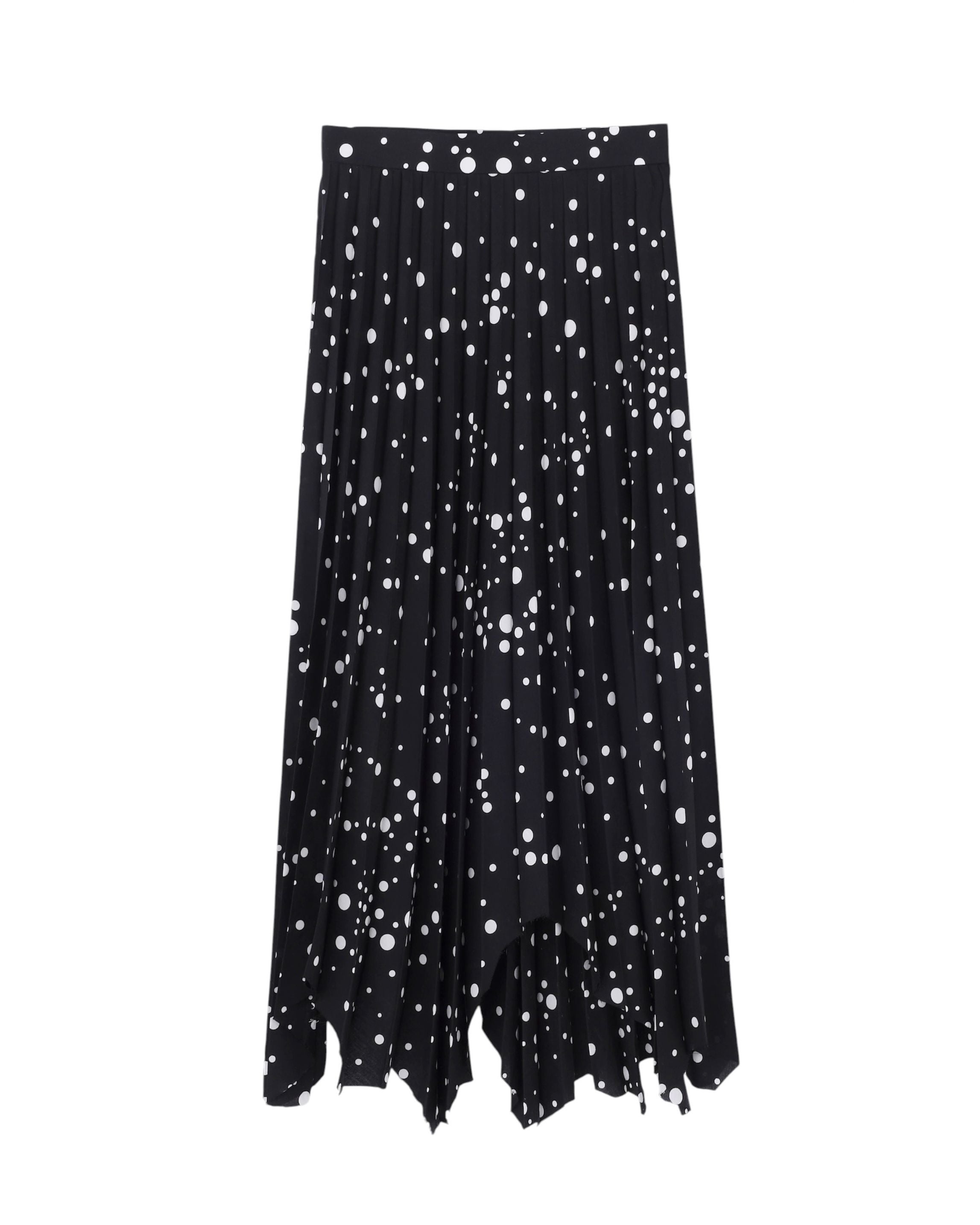 RANDOM DOT PLEATED SKIRT