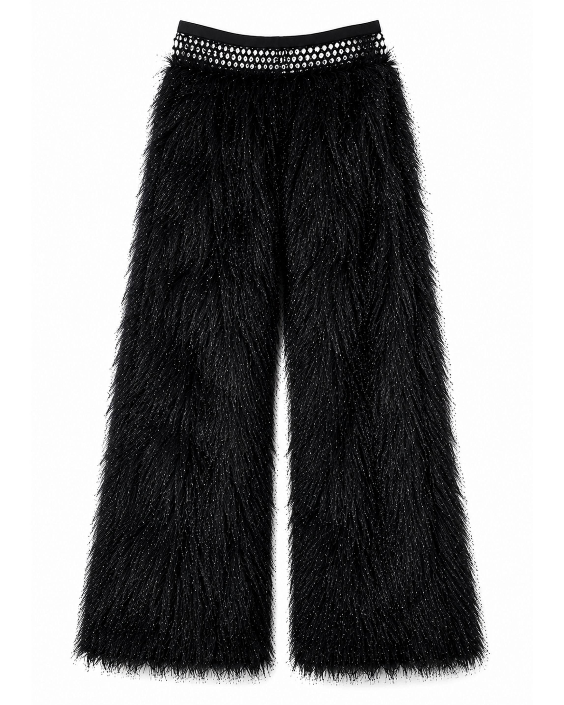 FRINGE LAYERED PANTS