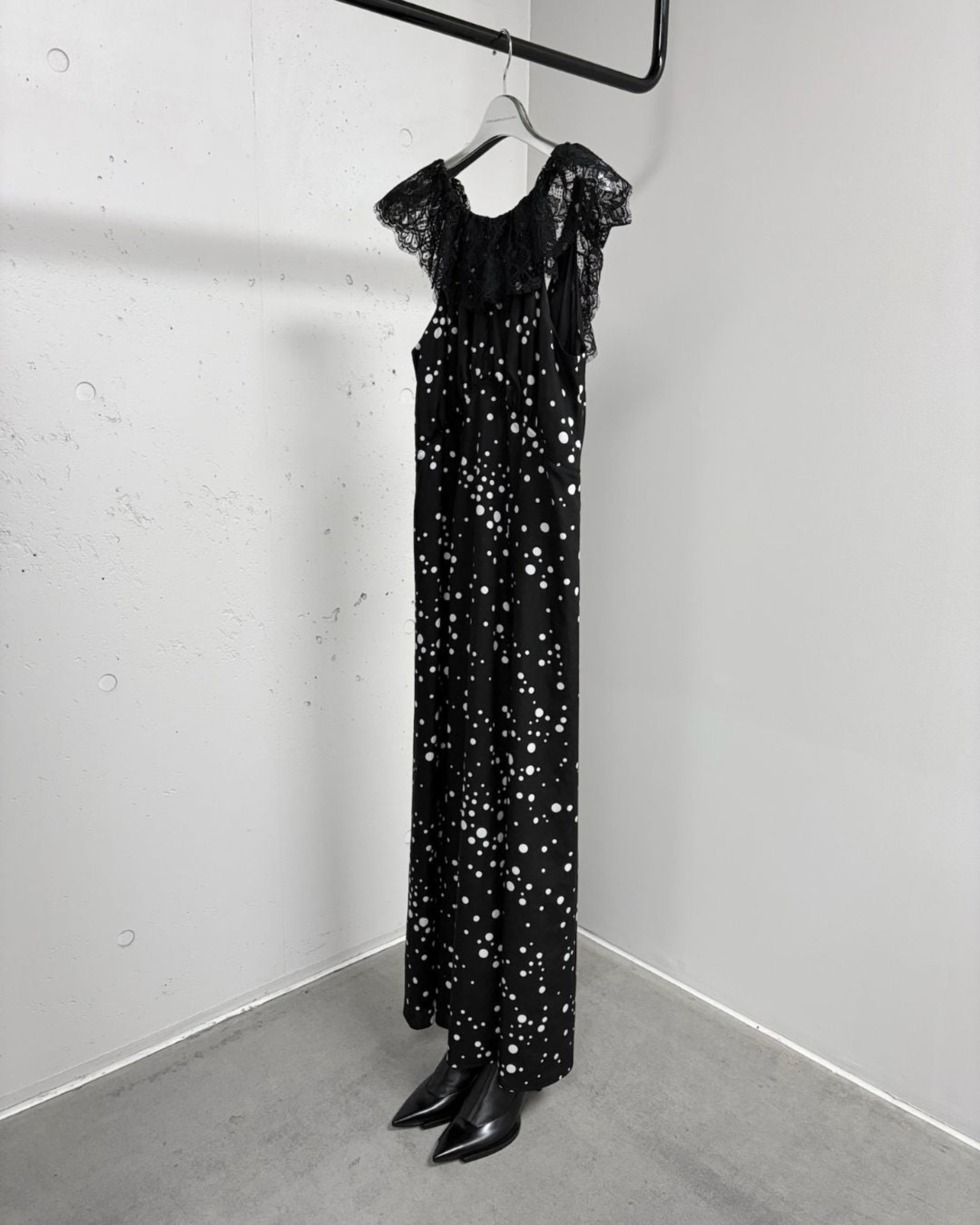 RANDOM DOT SLIP DRESS
