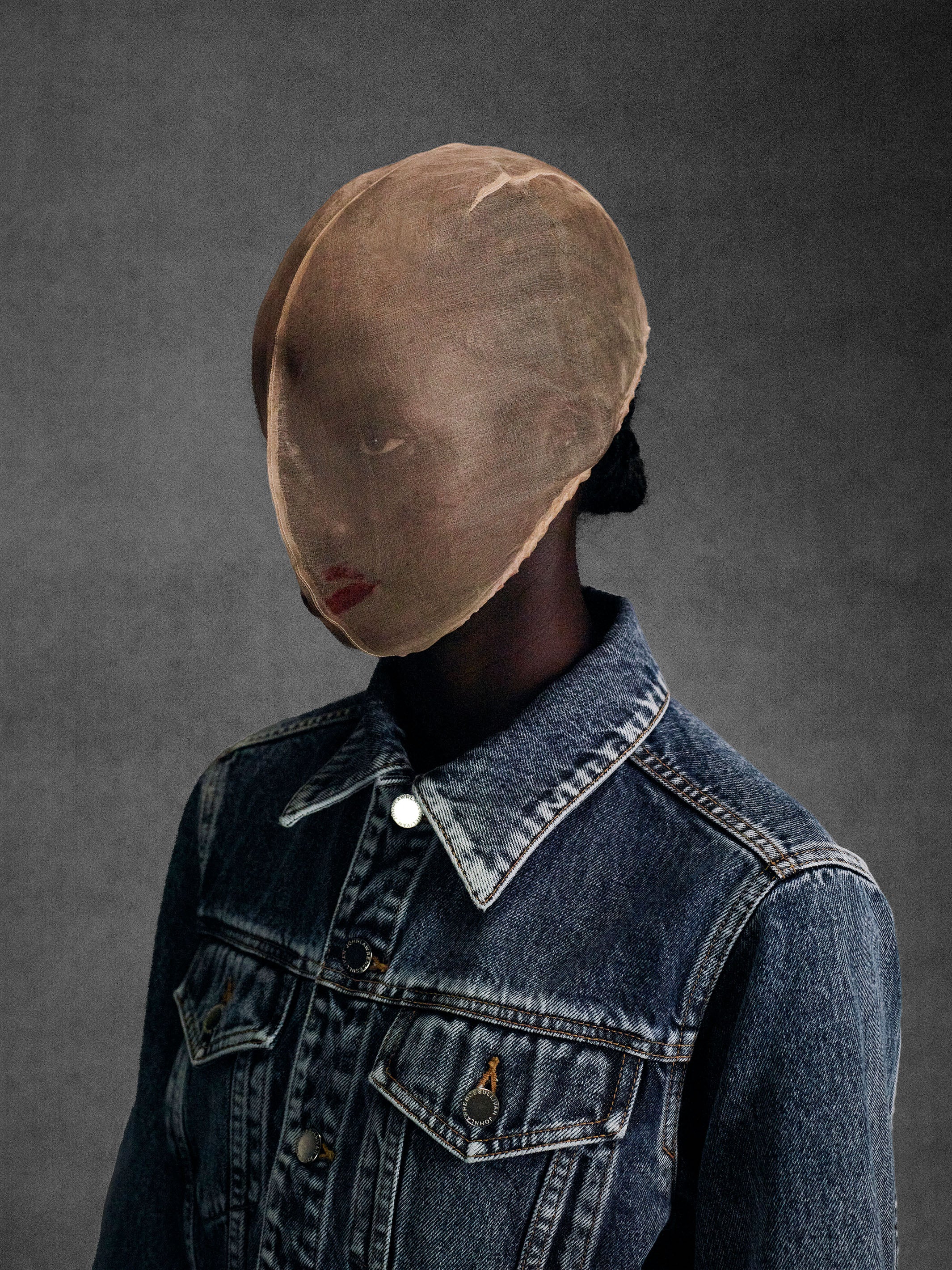 WASHED DENIM PEPLUM JACKET