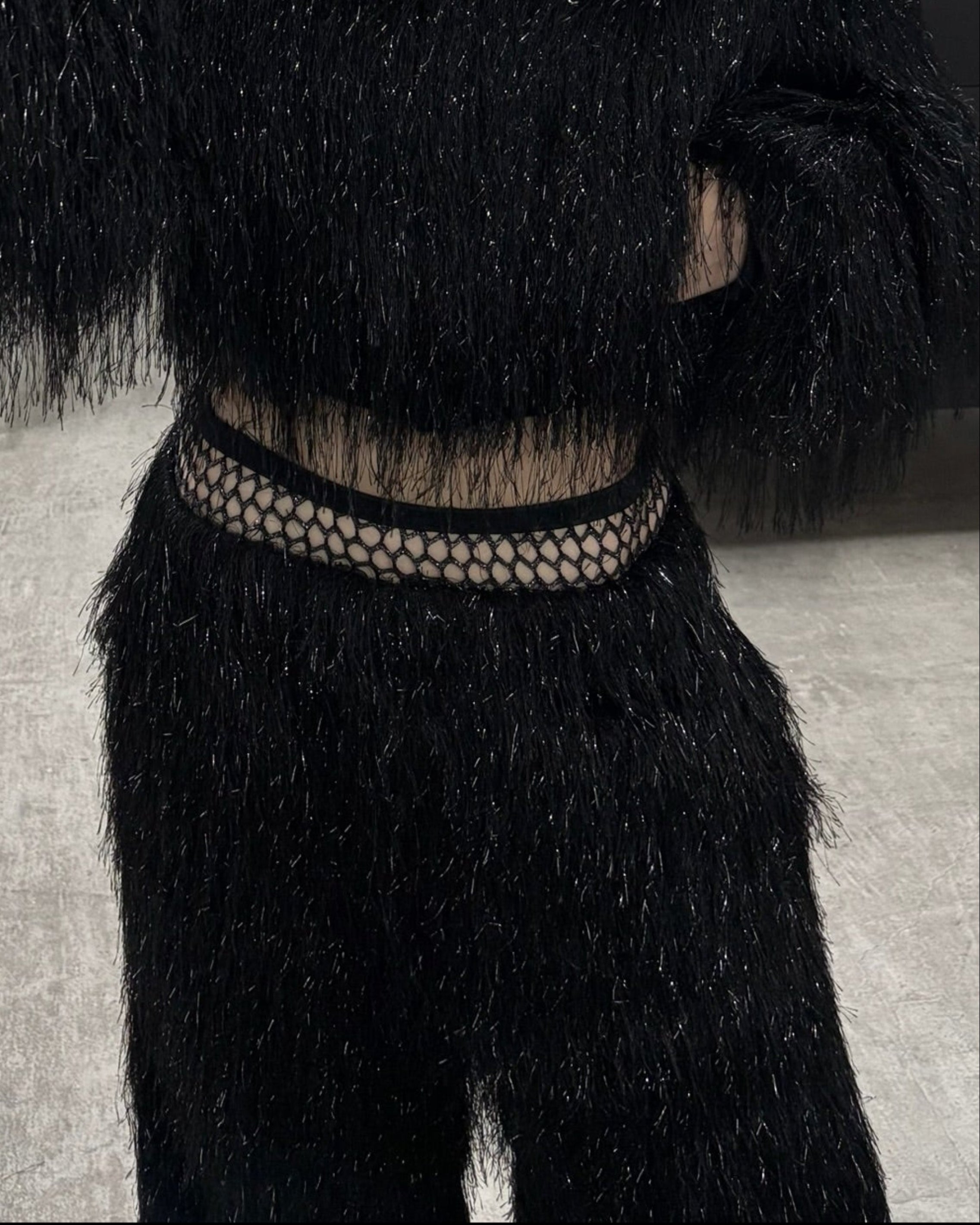 FRINGE LAYERED PANTS