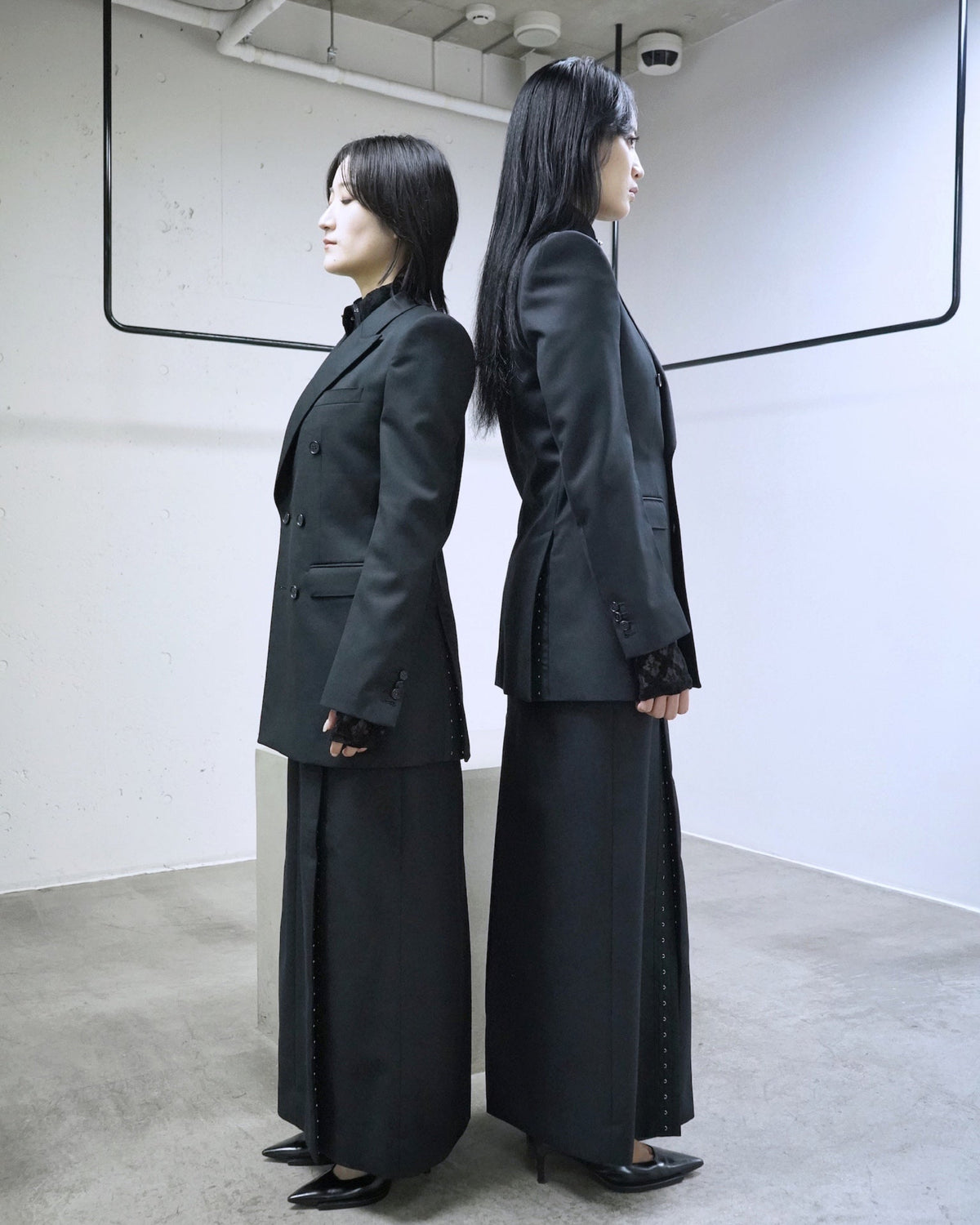 WOOL GABARDINE DOUBLE BREASTED JACKET