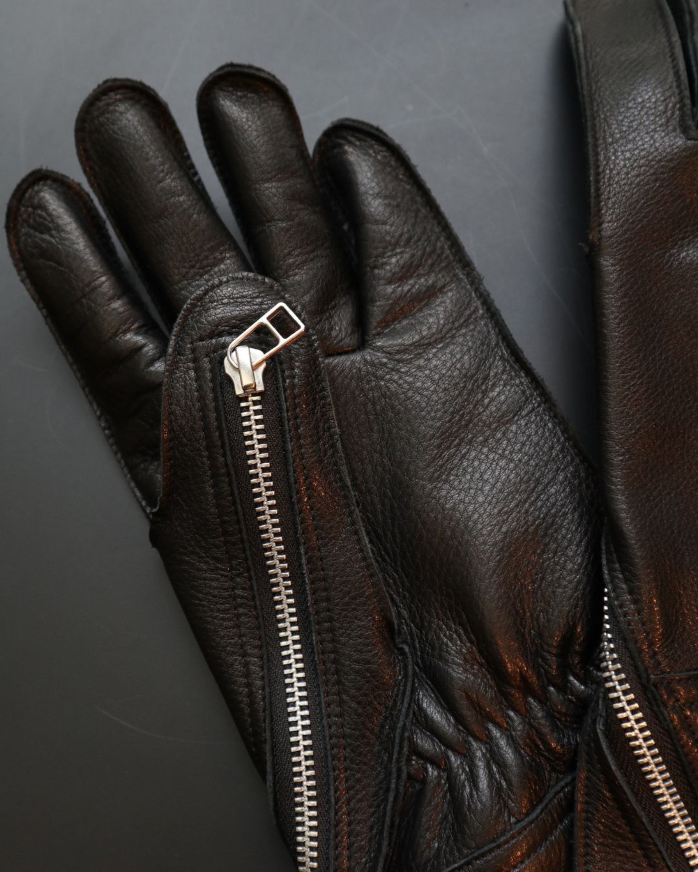 LEATHER LONG GLOVES
