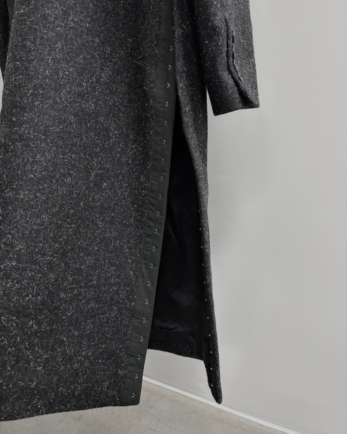 MELTON DOUBLE BREASTED CHESTERFIELD COAT